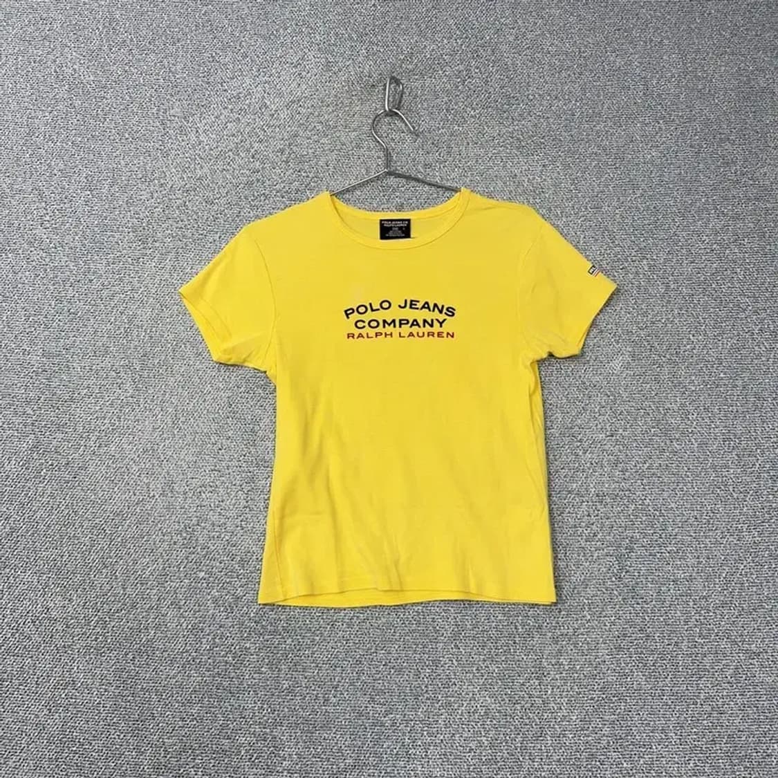 폴로 진스컴퍼니 Y2K 옐로우 반팔티 S 상품이미지1