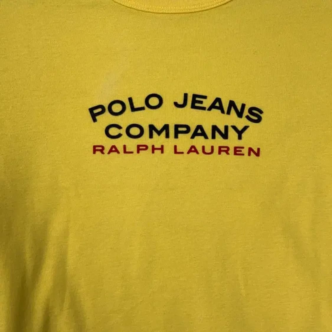 폴로 진스컴퍼니 Y2K 옐로우 반팔티 S 상품이미지3