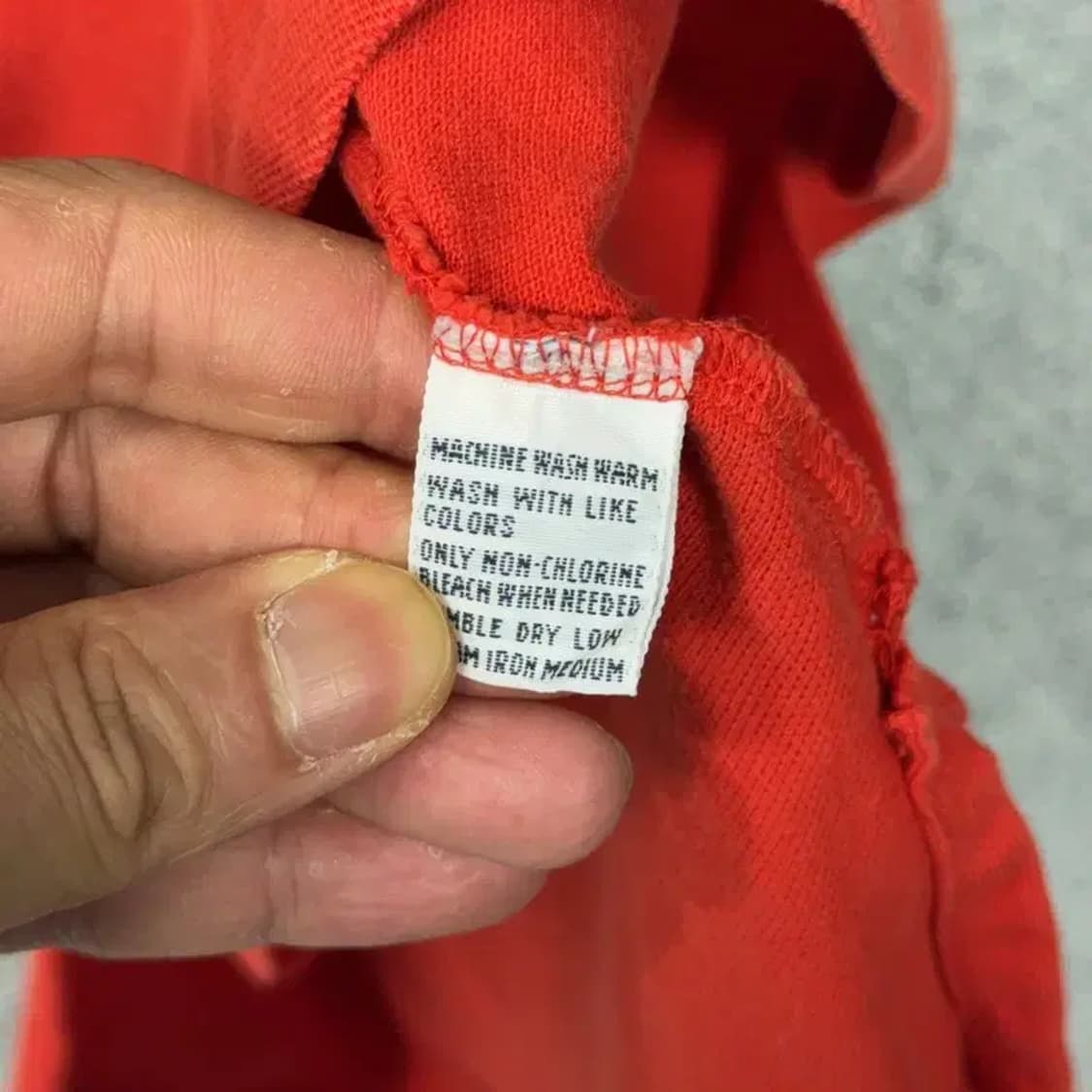 폴로 랄프로렌 커스텀핏 레드 반팔 카라티 L 상품이미지5