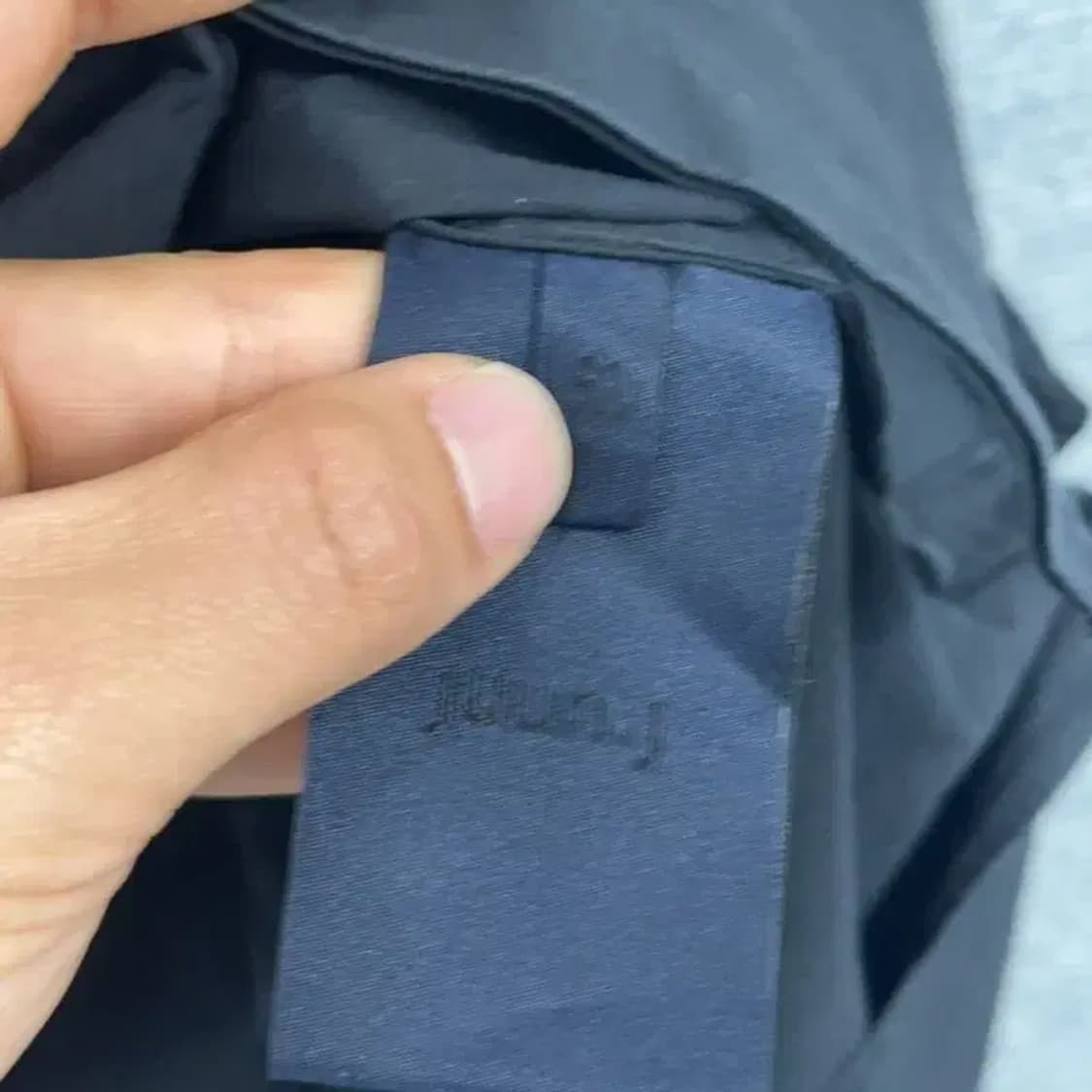 준지 올블랙 레더카라 셔츠 110 상품이미지4