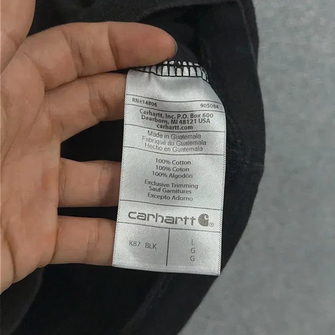 칼하트 루즈핏 반팔티 L 상품이미지4