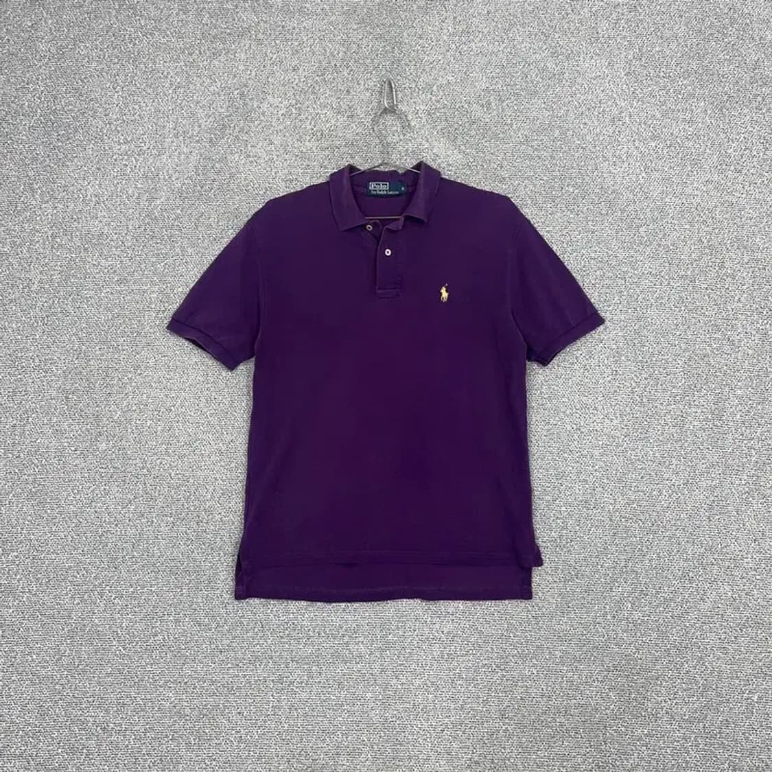 폴로 퍼플 반팔 카라티 S 상품이미지1
