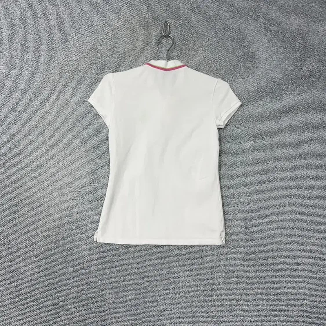 폴로 형광 빅포니 화이트 반팔 카라티 XS 상품이미지2