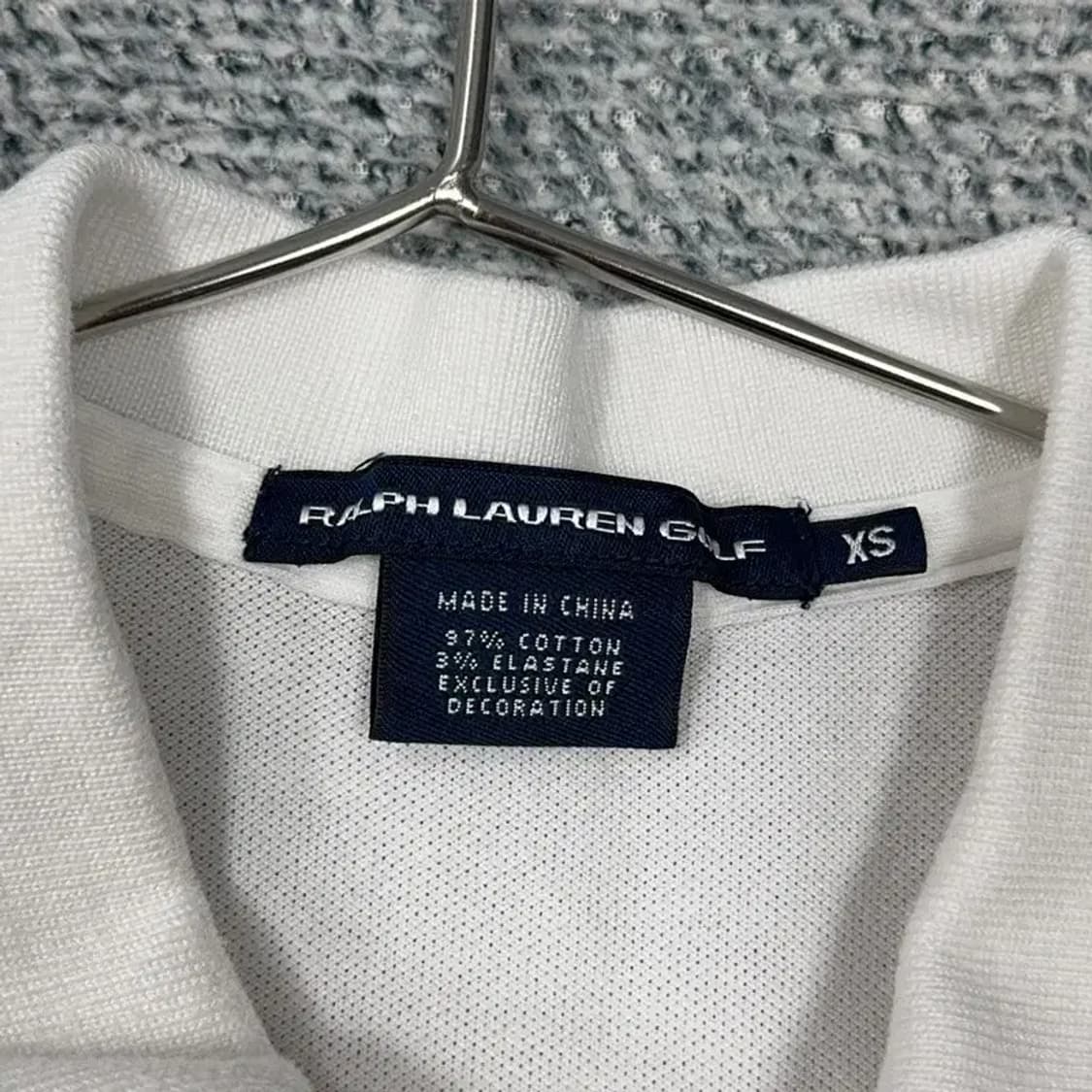 폴로 형광 빅포니 화이트 반팔 카라티 XS 상품이미지4