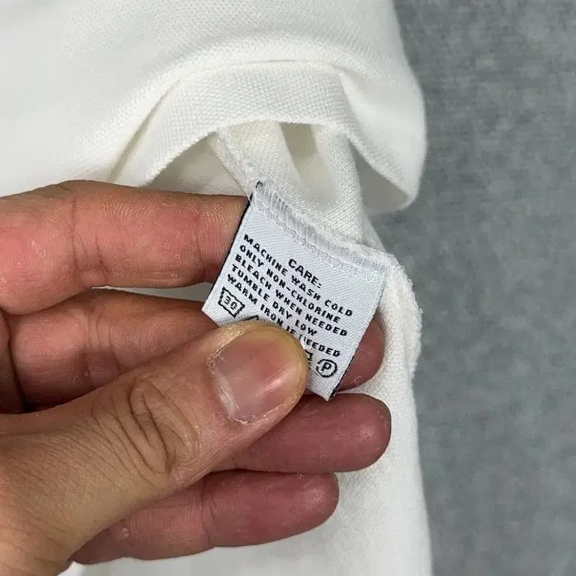 폴로 형광 빅포니 화이트 반팔 카라티 XS 상품이미지5