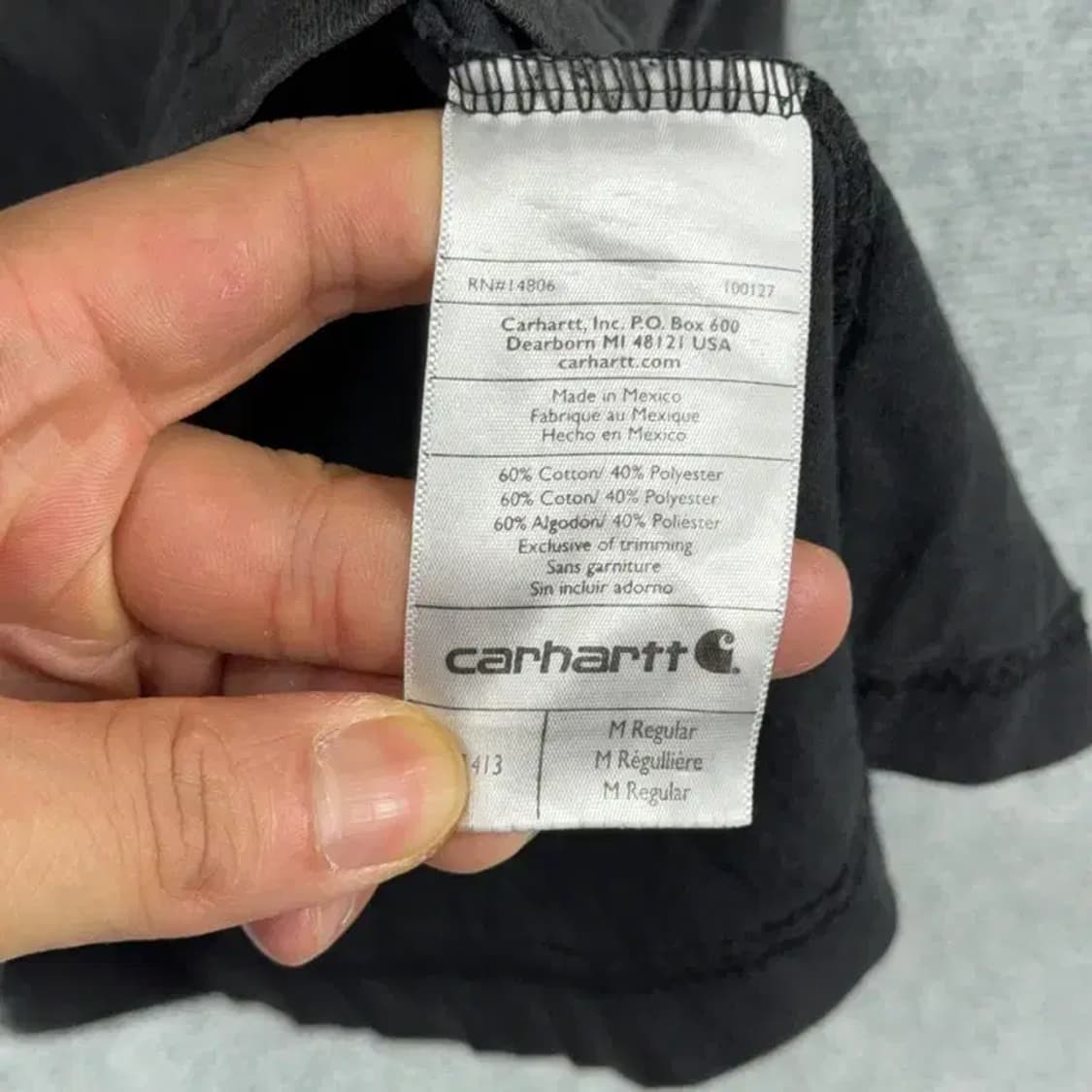 칼하트 스펠로고 반팔티 M 상품이미지6