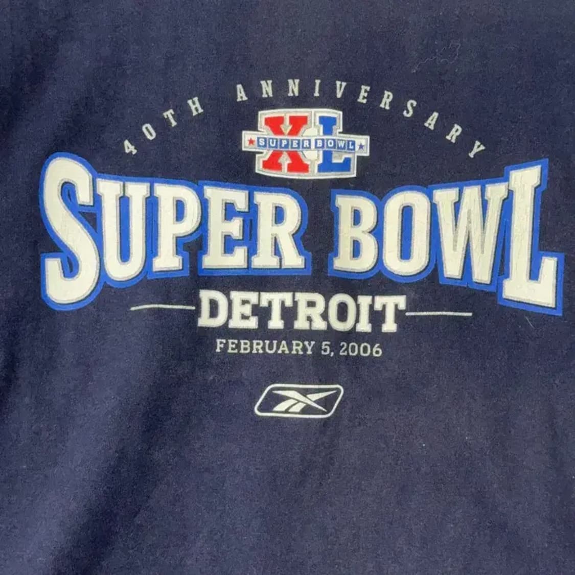 리복 디트로이트 슈퍼볼 슬리브리스 M 상품이미지3