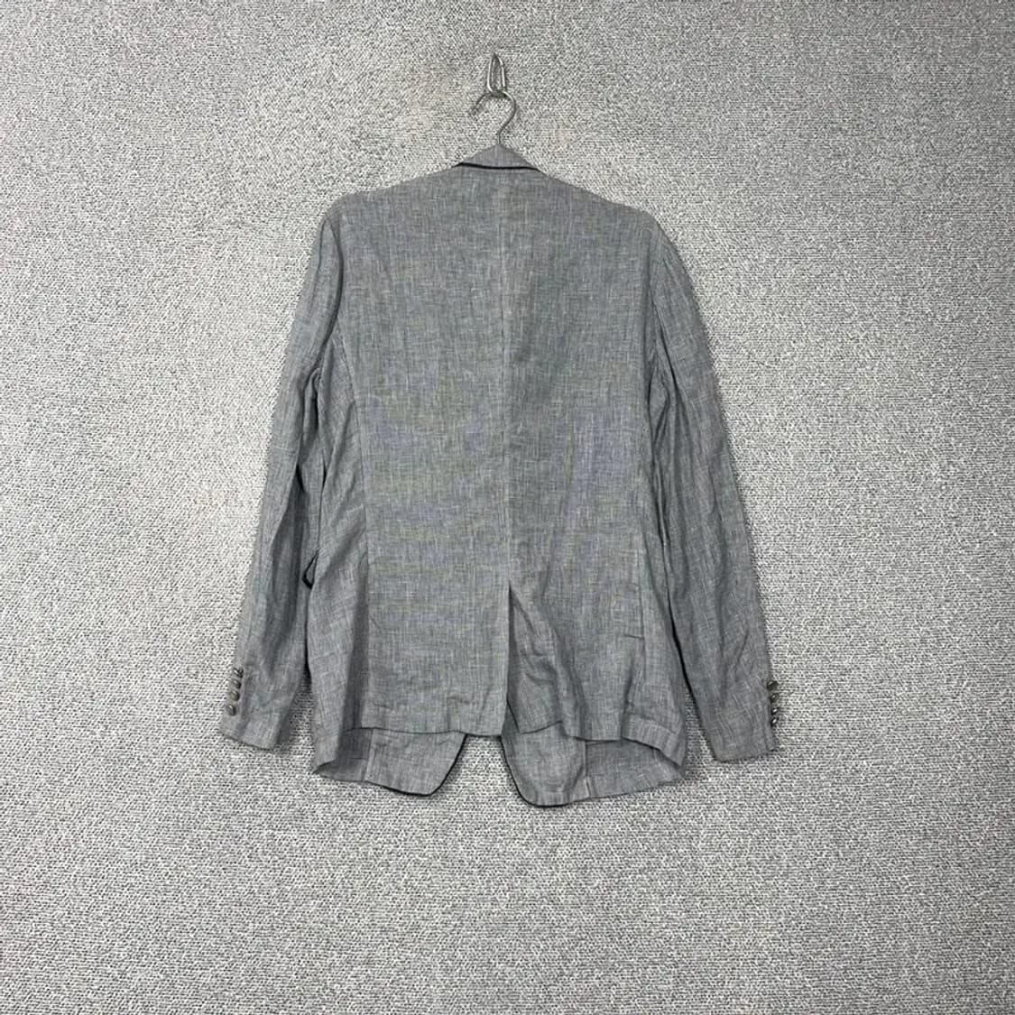 솔리드옴므 캐주얼 체크 린넨 블레이저 105 상품이미지2