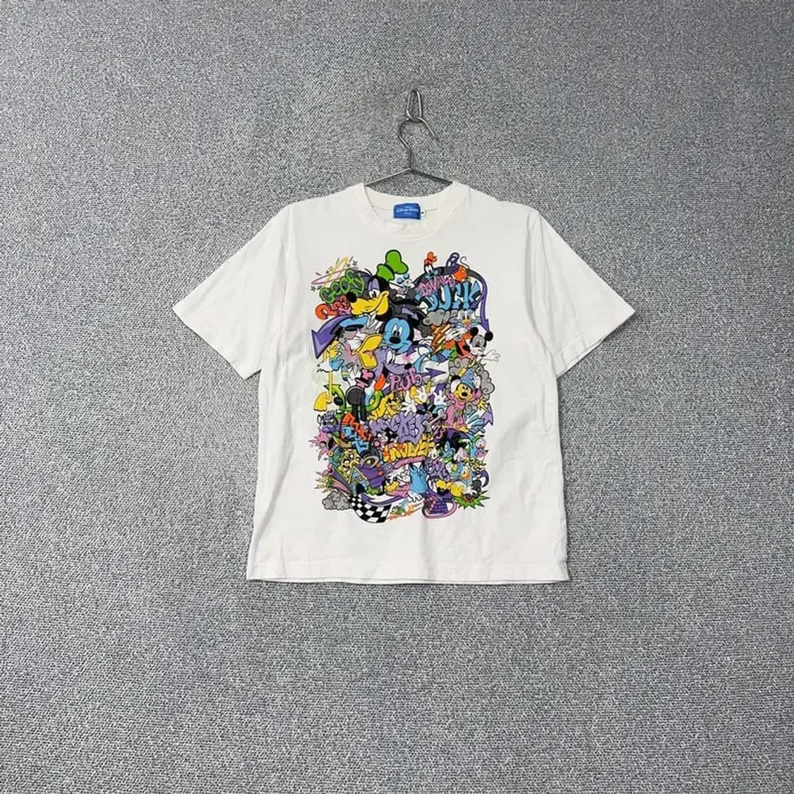디즈니 프린팅 화이트 반팔티 M 상품이미지1