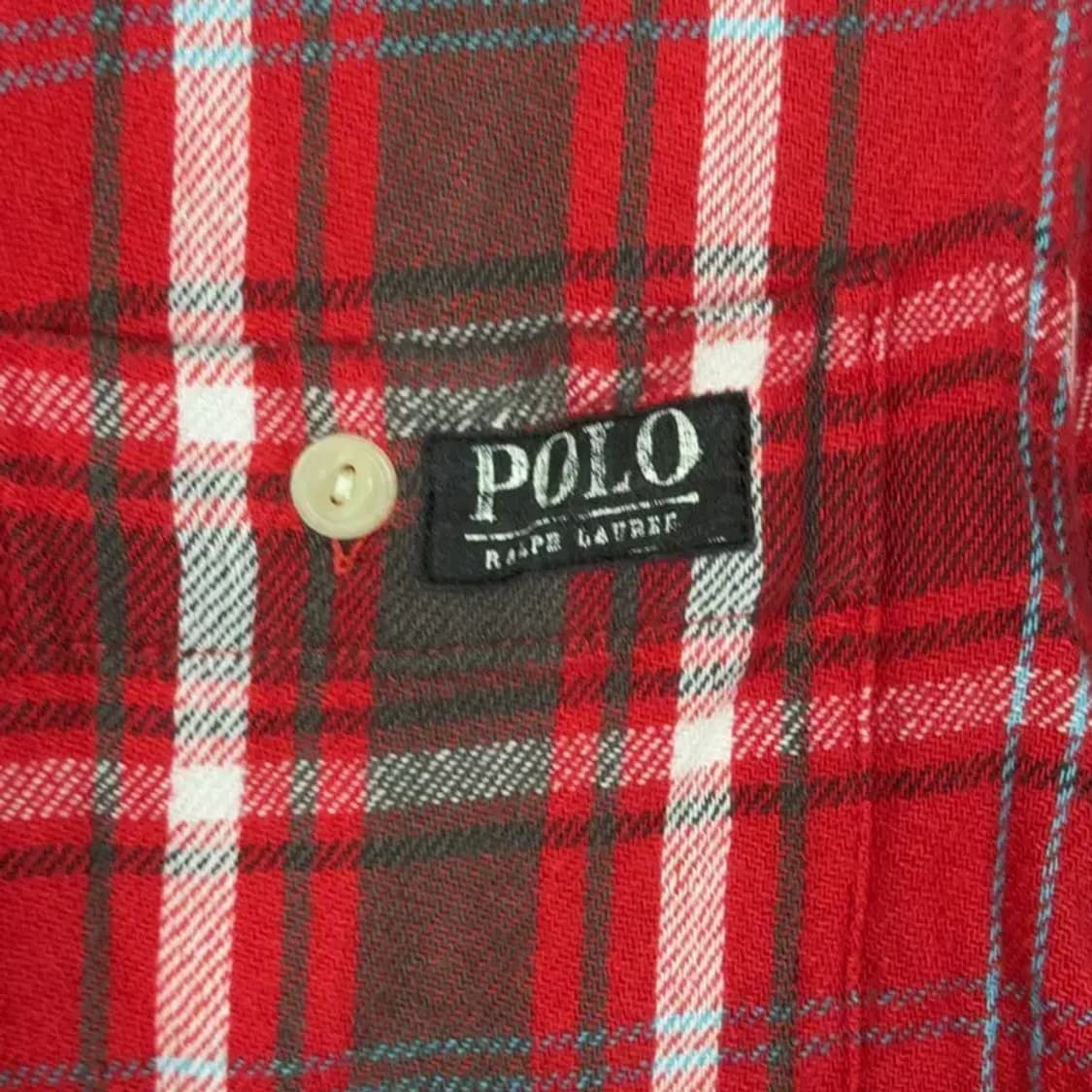 폴로 랄프로렌 패치 체크 셔츠 L 상품이미지3