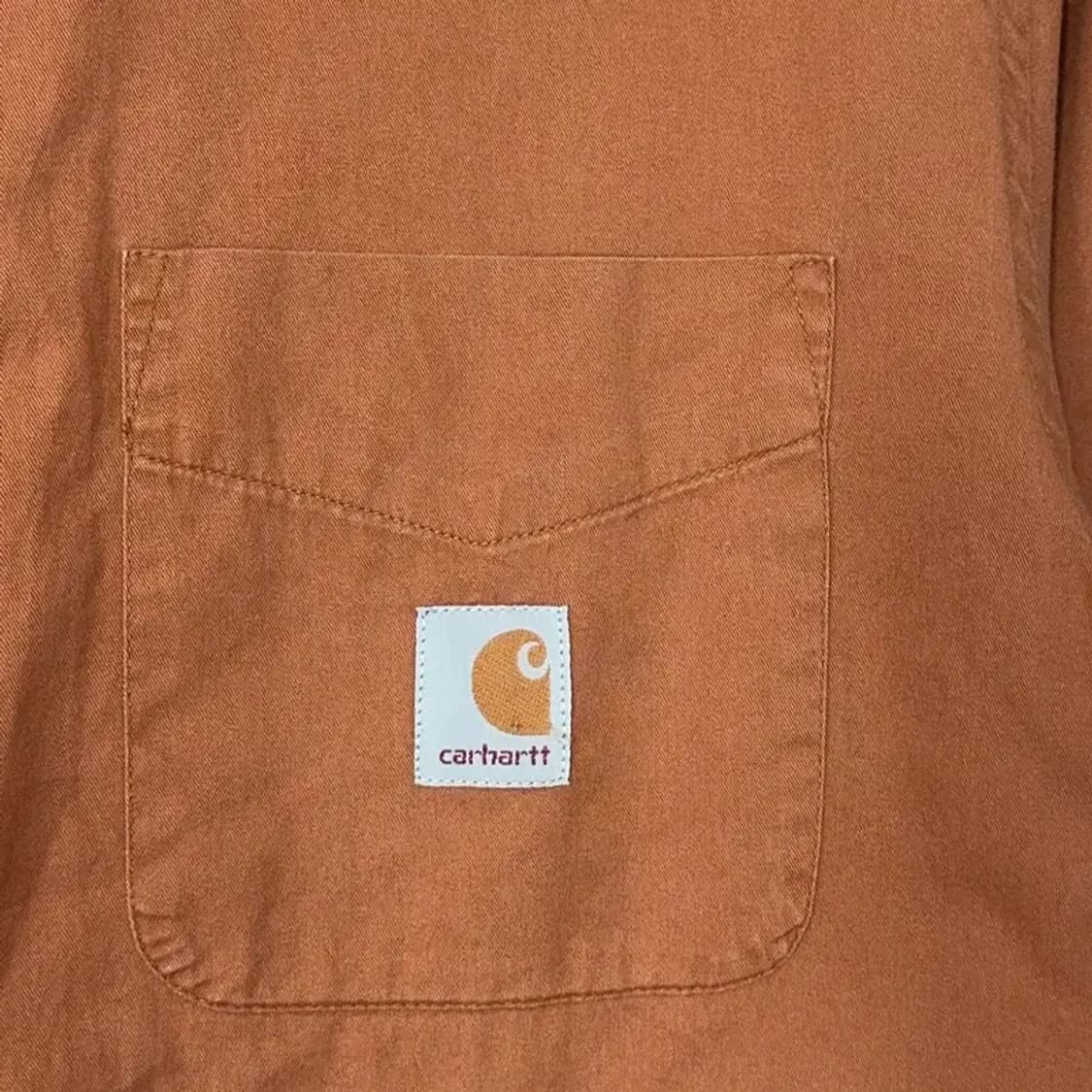 칼하트 빈티지 브라운 워크셔츠 L 상품이미지3