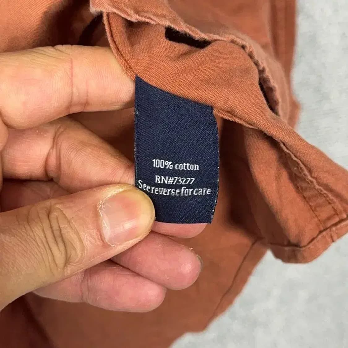 칼하트 빈티지 브라운 워크셔츠 L 상품이미지5