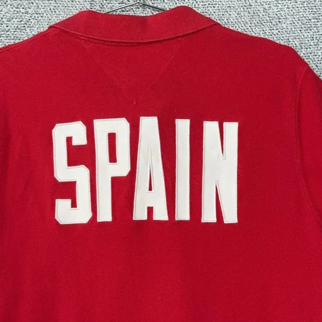 타미힐피거 금장자수 반팔 카라티 XL 상품이미지6