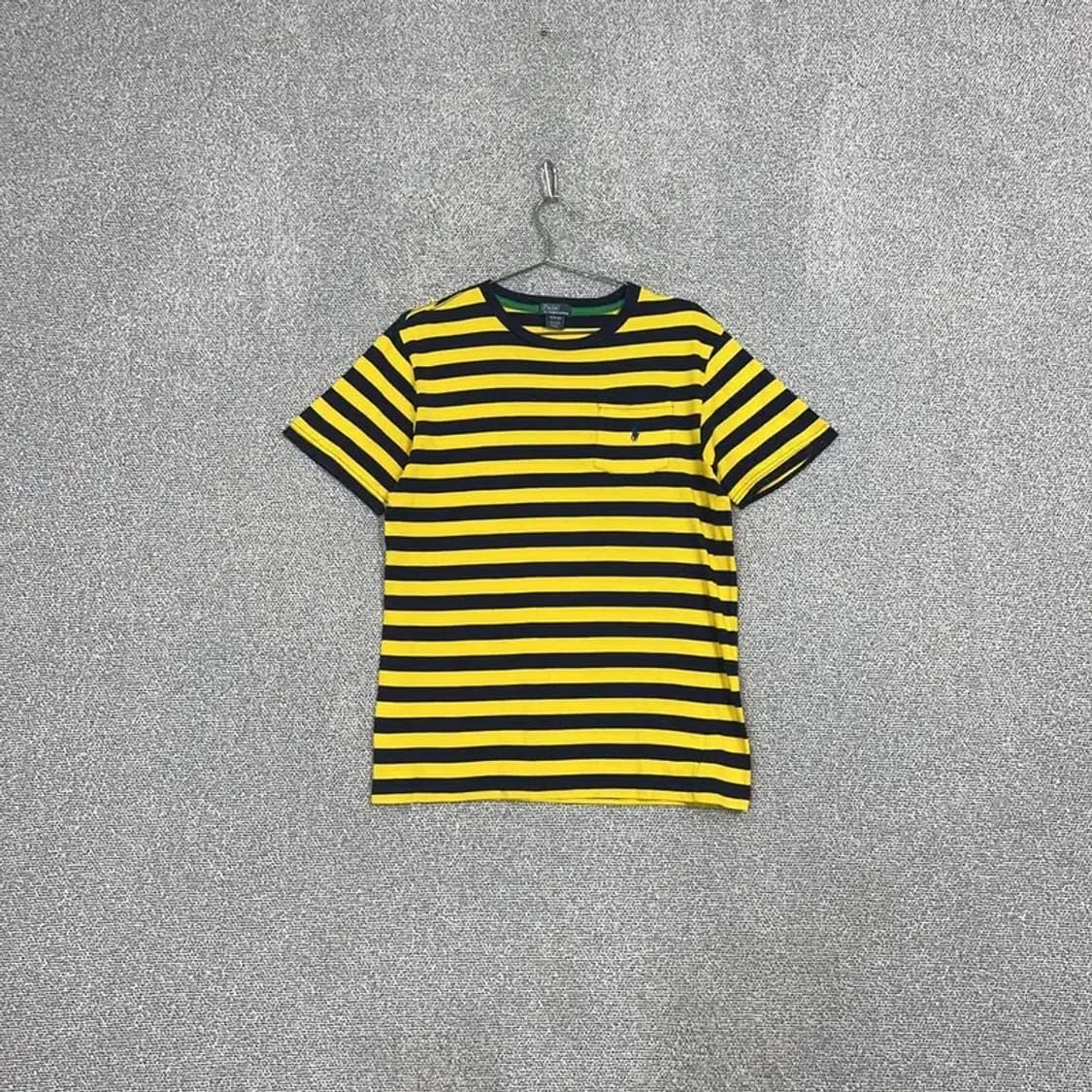 폴로 옐로우 스트라이프 반팔티 상품이미지1