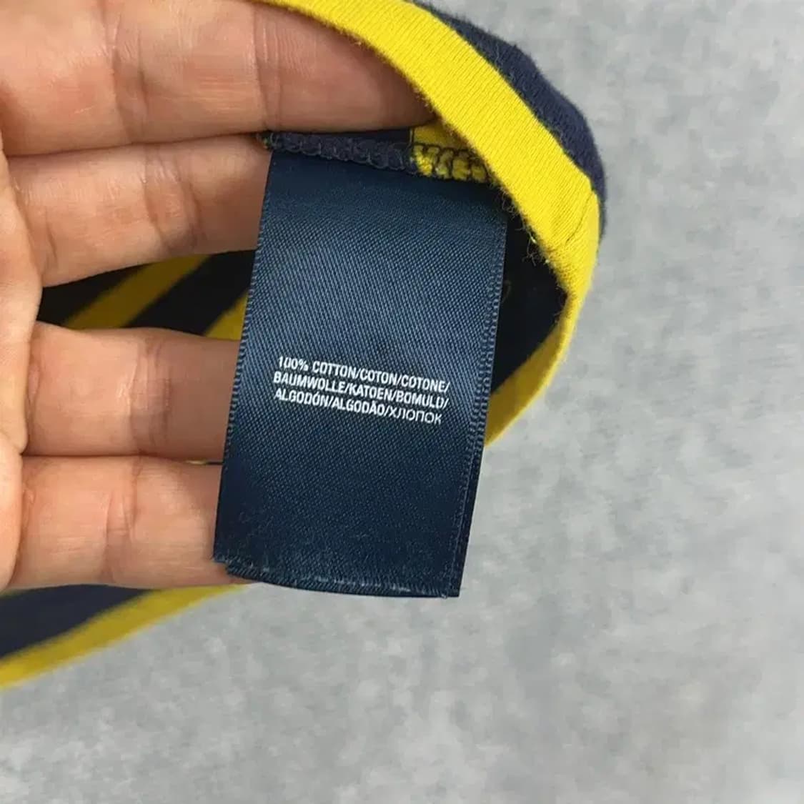 폴로 옐로우 스트라이프 반팔티 상품이미지4