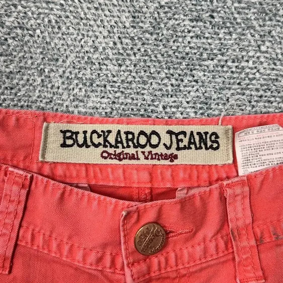 버커루 빈티지 코랄 카고 반바지 34 상품이미지3