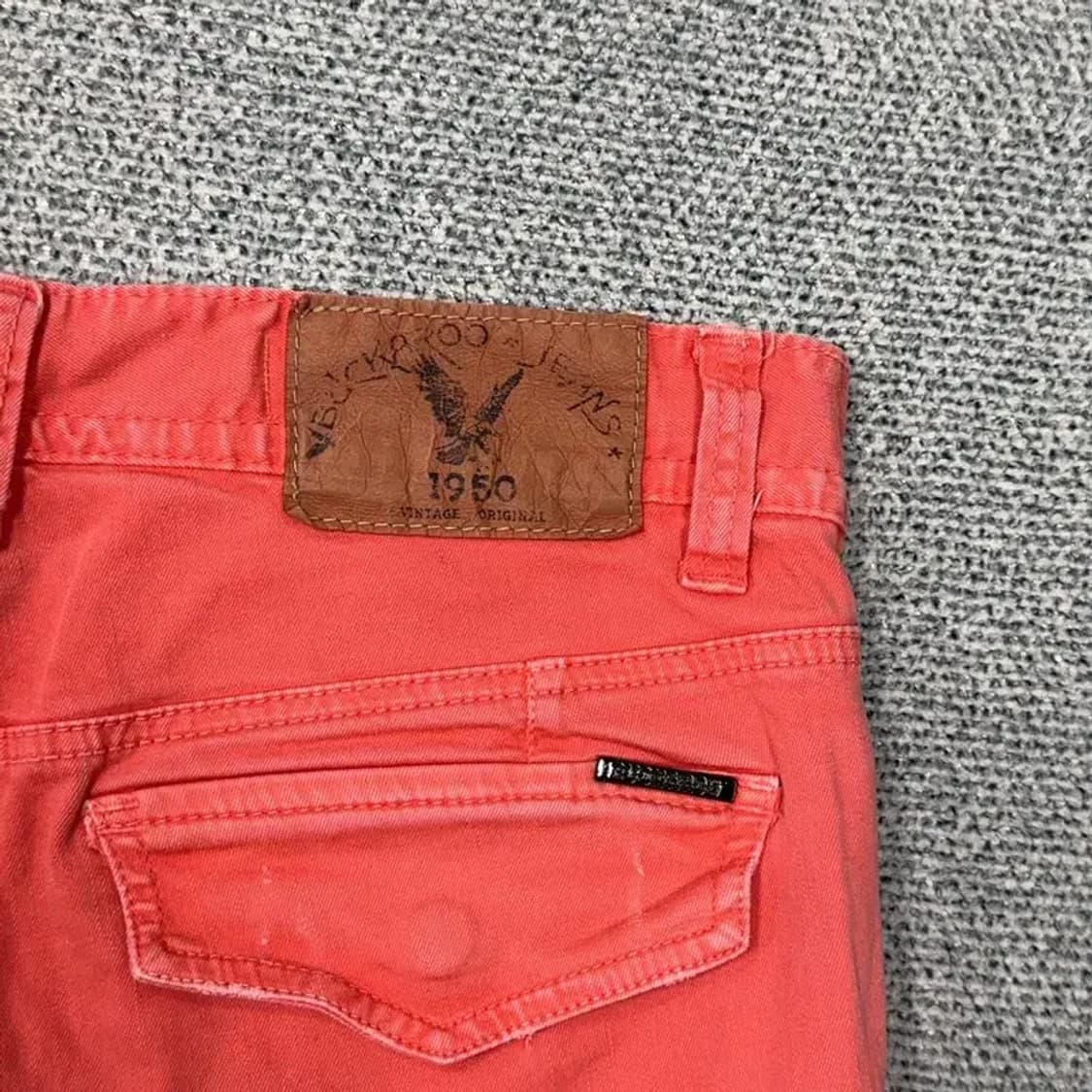 버커루 빈티지 코랄 카고 반바지 34 상품이미지5