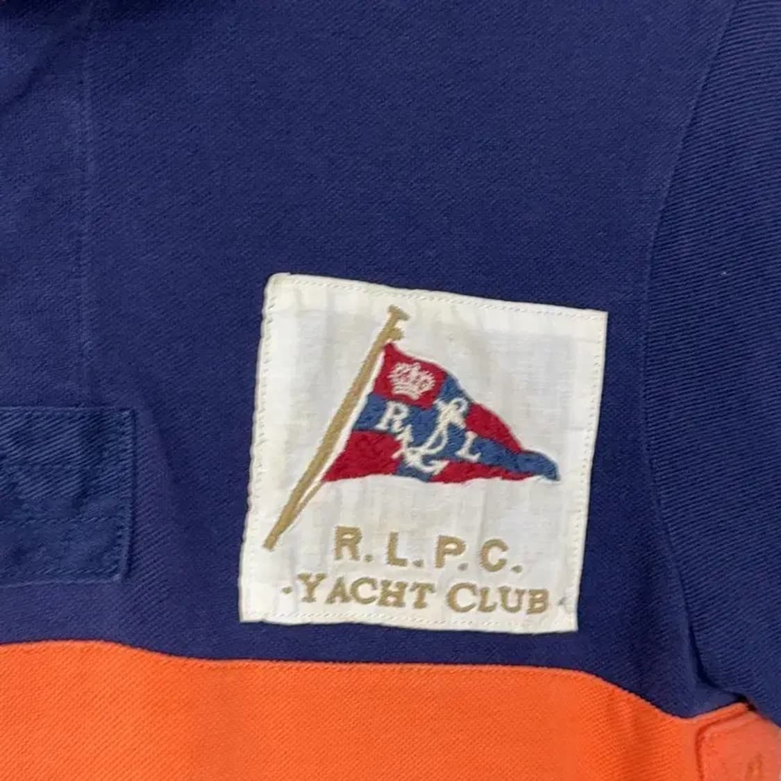 폴로 요트 패치 럭비 반팔 카라티 M 상품이미지3