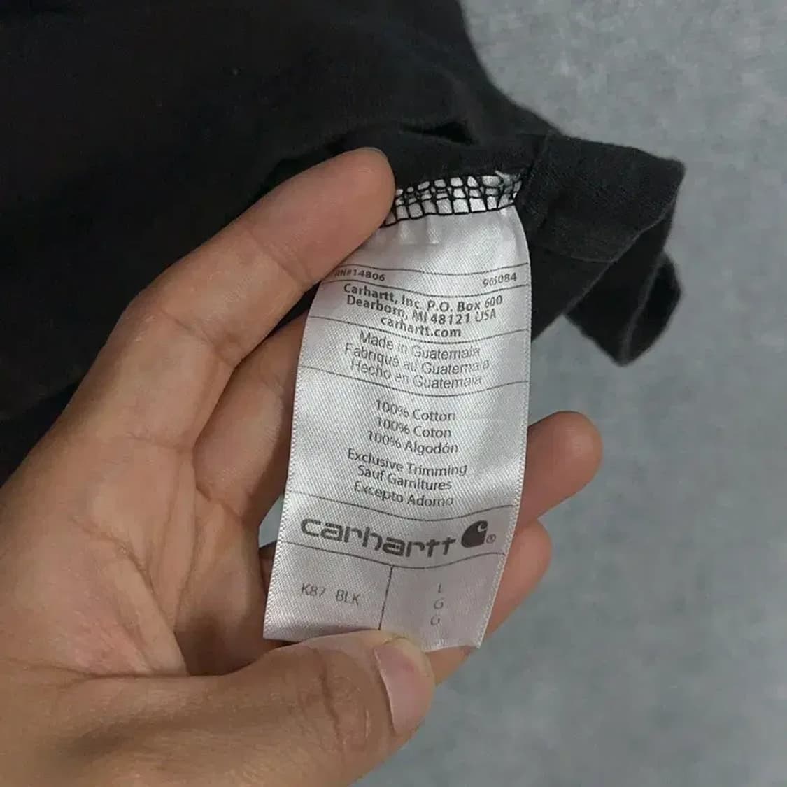 칼하트 로고 루즈핏 반팔티 L 상품이미지4