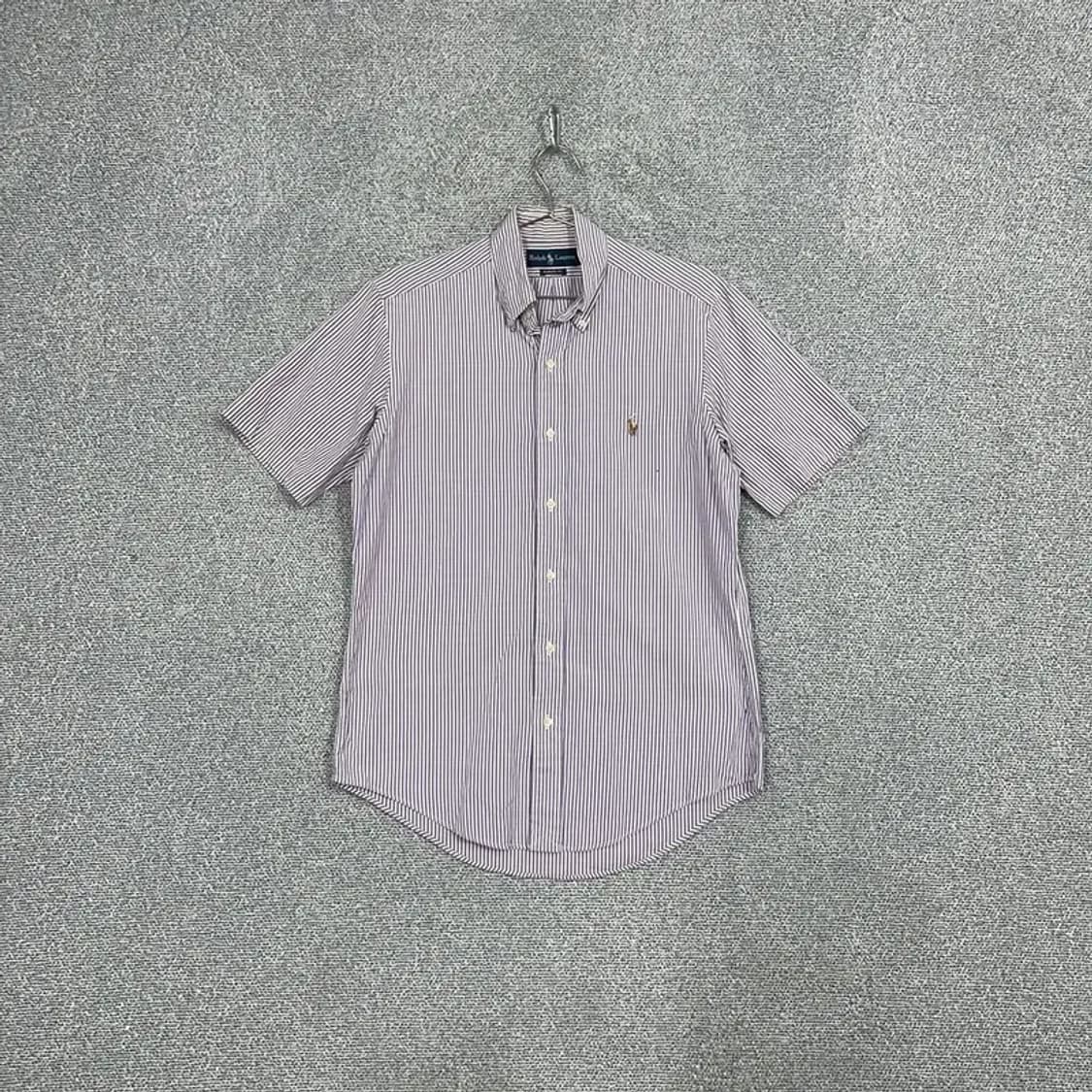 폴로 두산 클래식핏 스트라이프 반팔 셔츠 S 상품이미지1