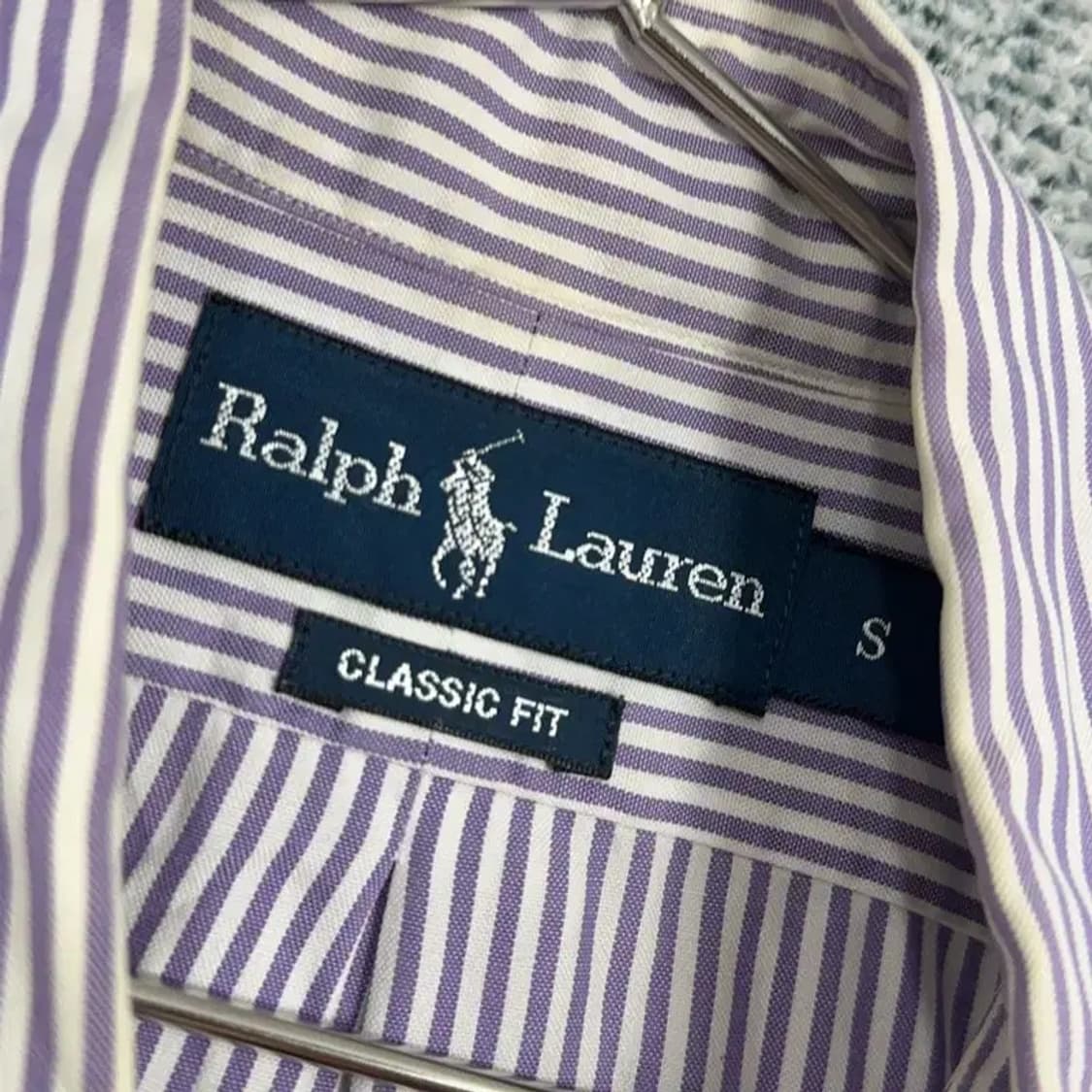폴로 두산 클래식핏 스트라이프 반팔 셔츠 S 상품이미지3