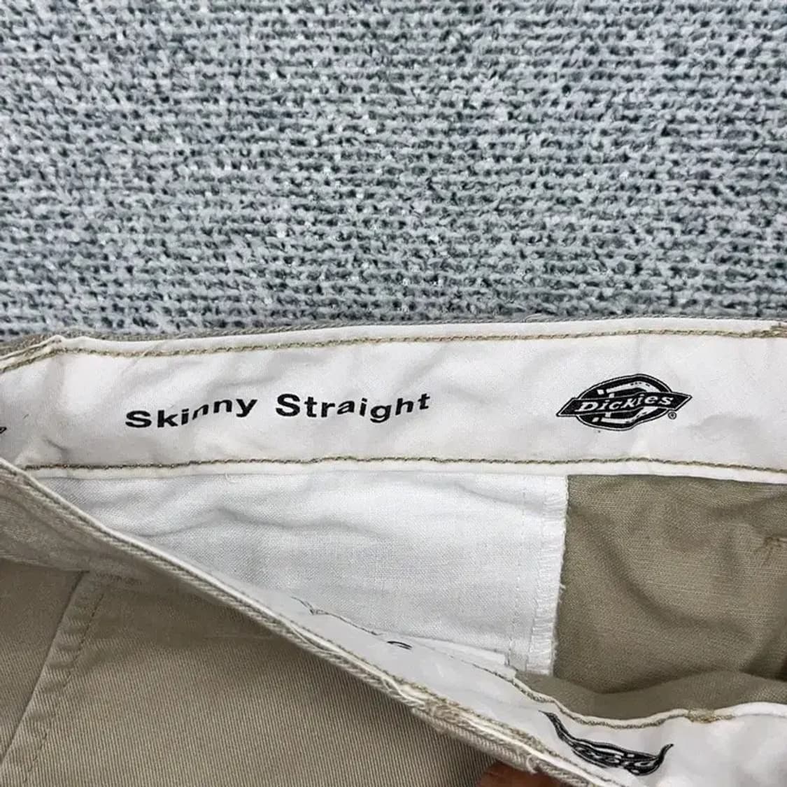 디키즈 로고 베이지 코튼팬츠 상품이미지4