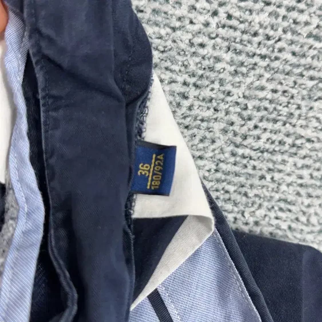 폴로 신형 네이비 치노 반바지 36 상품이미지4