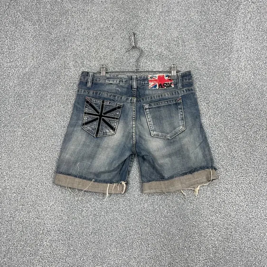 ASK 빈티지 워싱 데님 반바지 26 상품이미지2