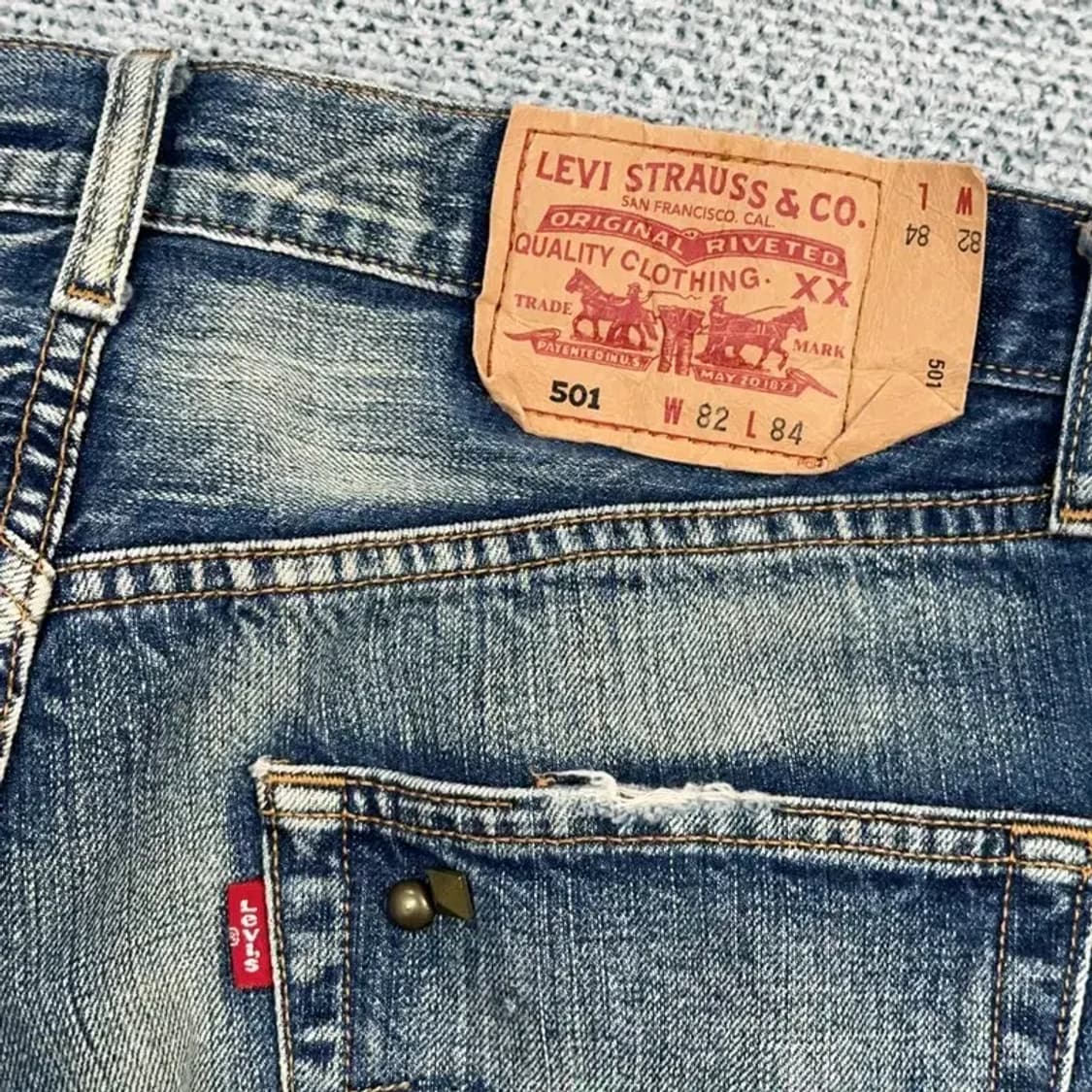리바이스 501 워싱진 32 34 상품이미지4
