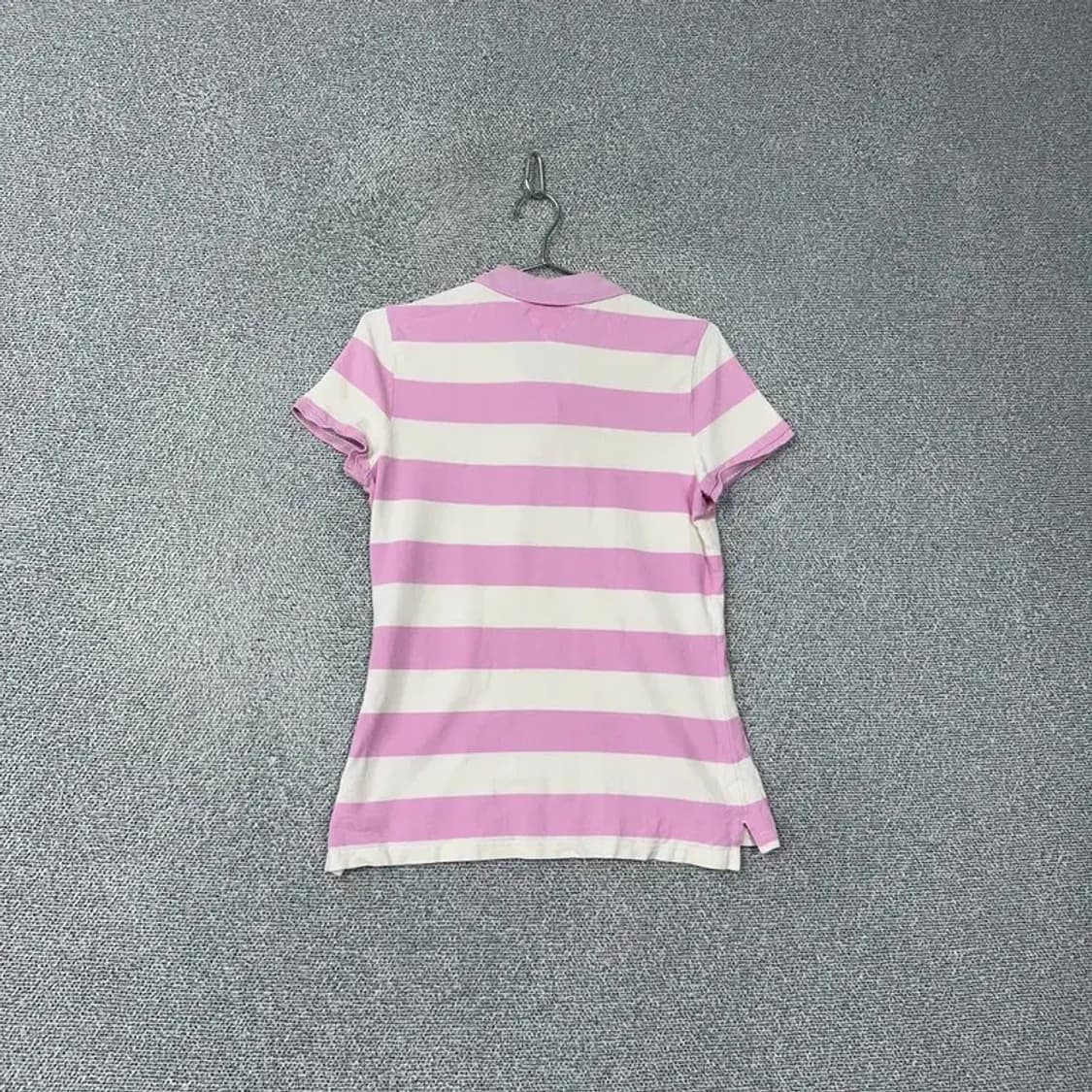 타미힐피거 스트라이프 연핑크 반팔 카라티 M 상품이미지2