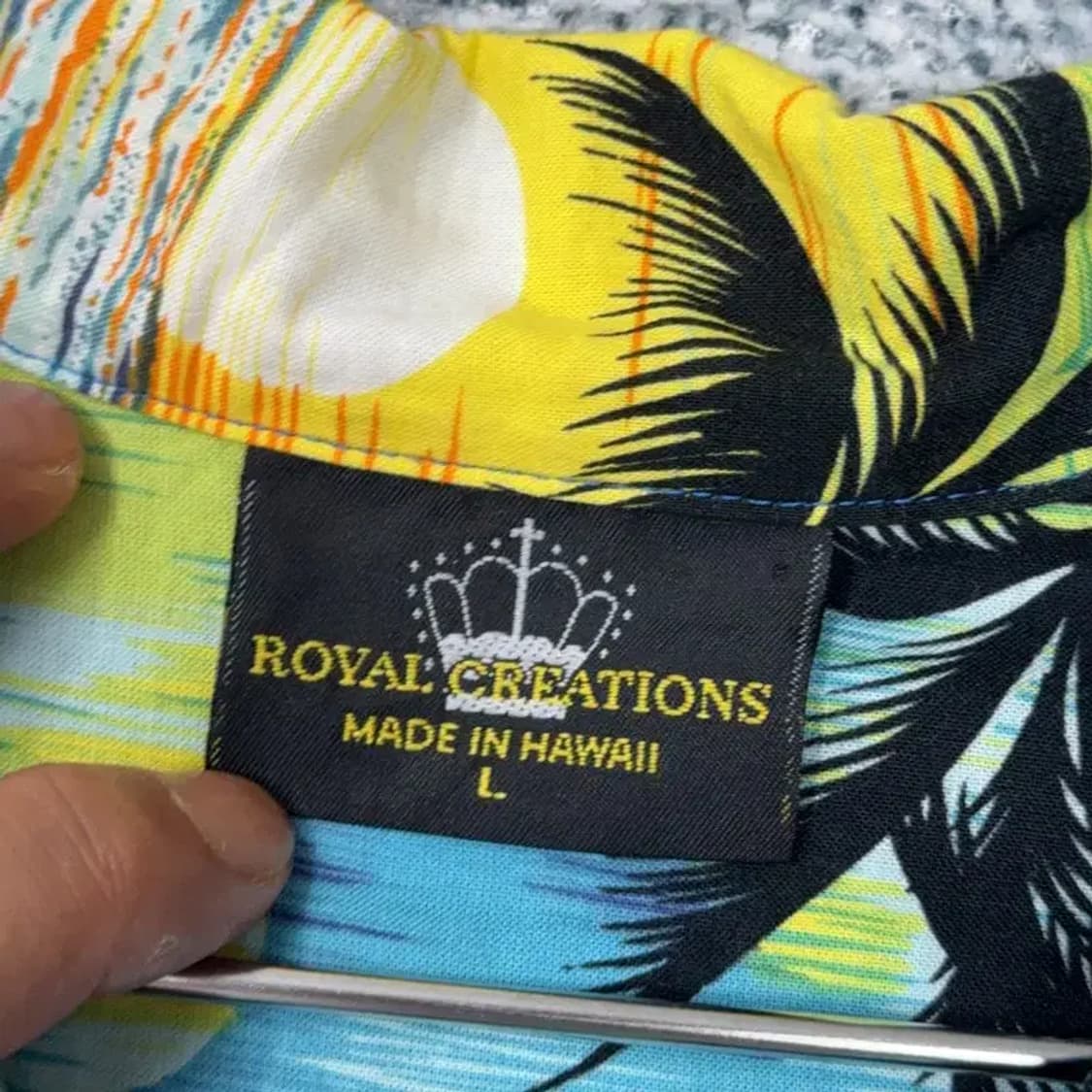 ROYAL CREATIONS 리얼 하와이안 셔츠 L 상품이미지3