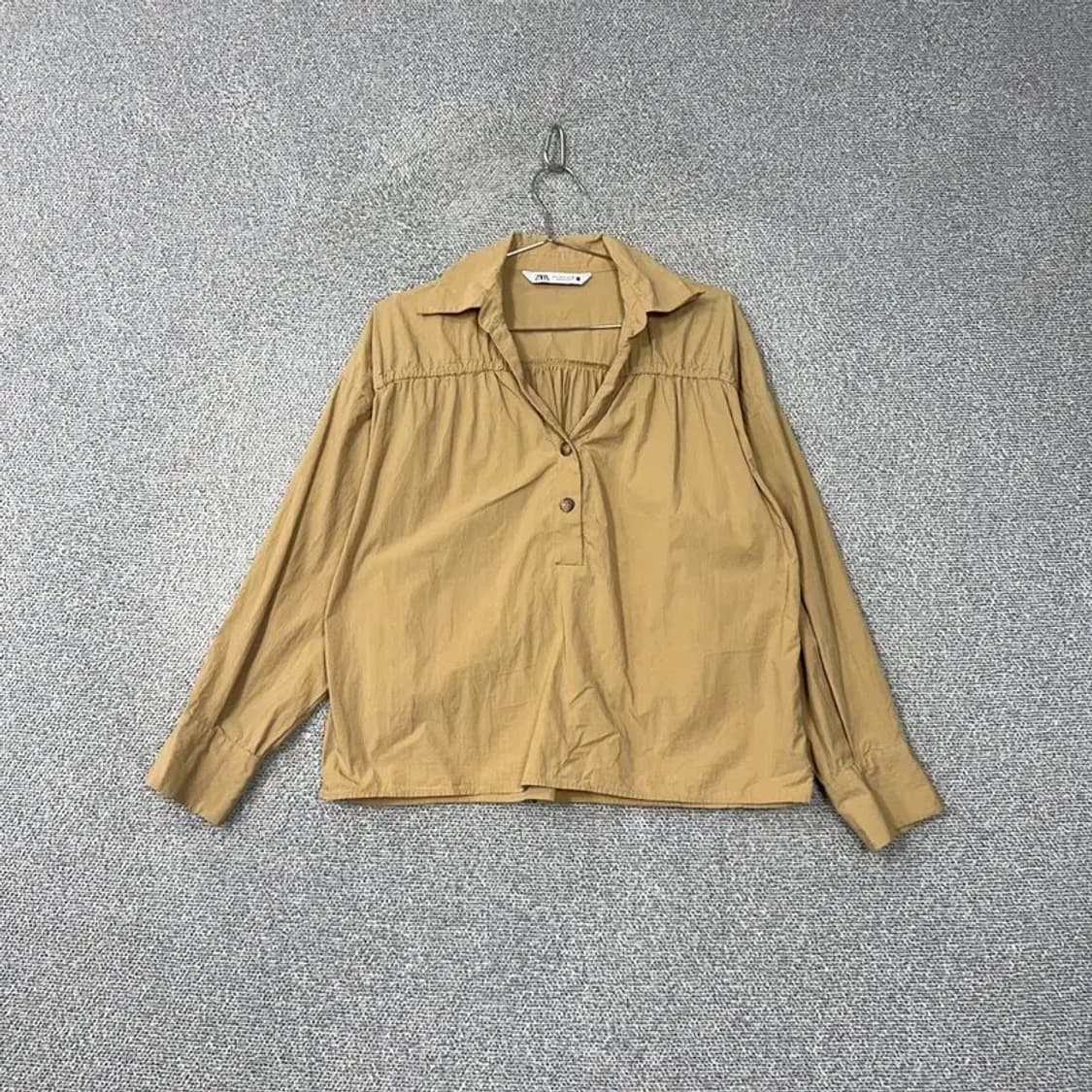 자라 베이지 블라우스 셔츠 S 상품이미지1