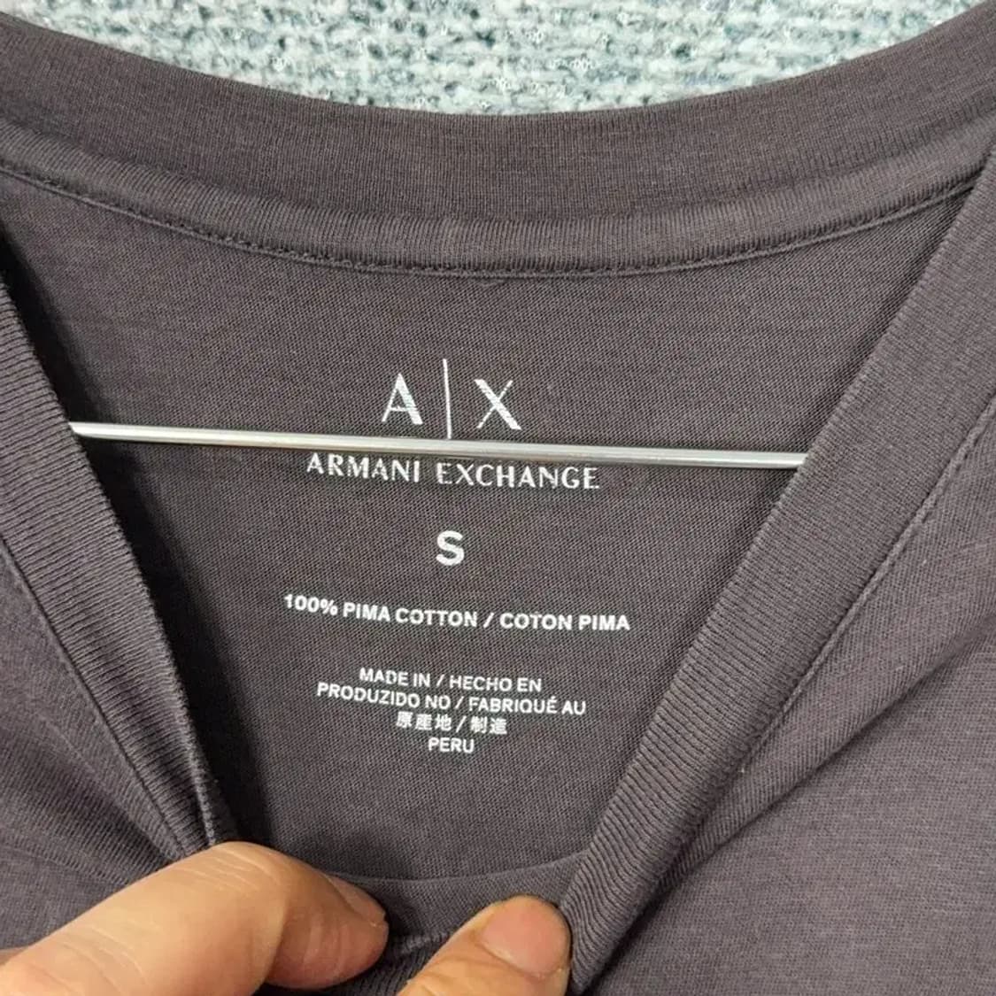 알마니 익스체인지 빈티지 프린팅 반팔티 S 상품이미지3