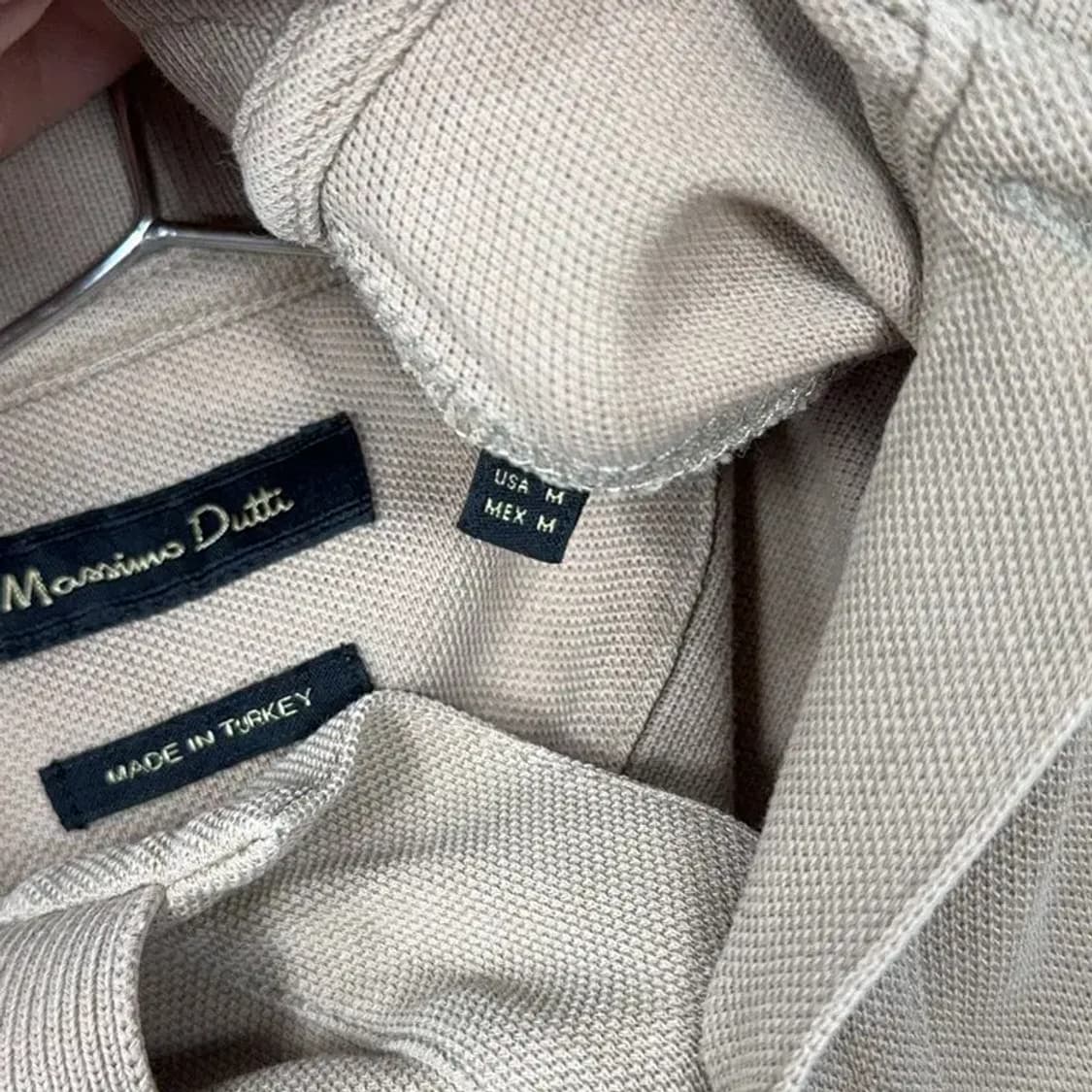 마시모두띠 베이지 반팔 카라티 M 상품이미지4