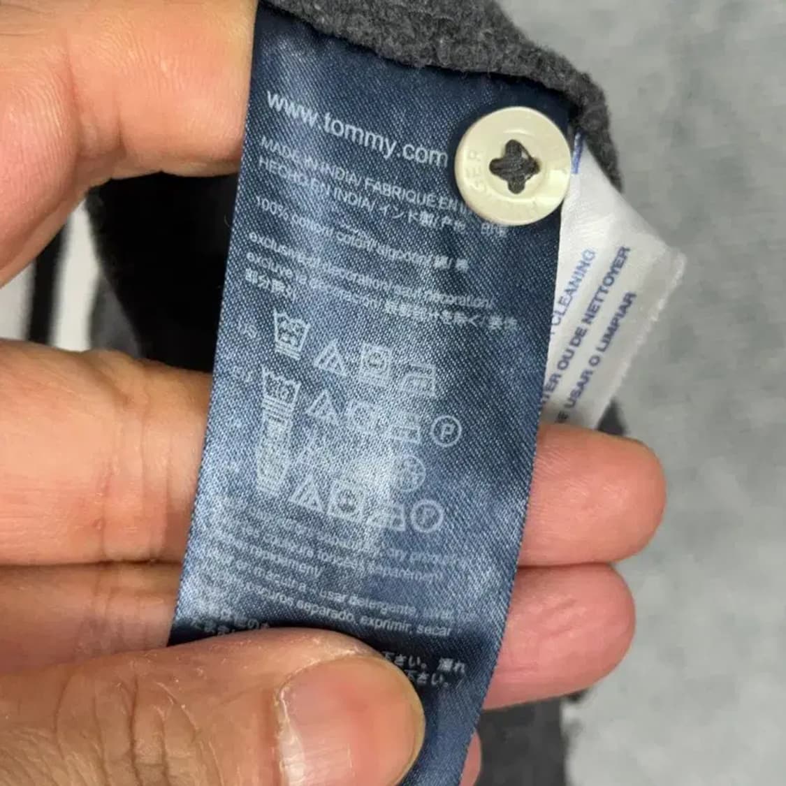 타미힐피거 스트라이프 로고 반팔 카라티 S 상품이미지4