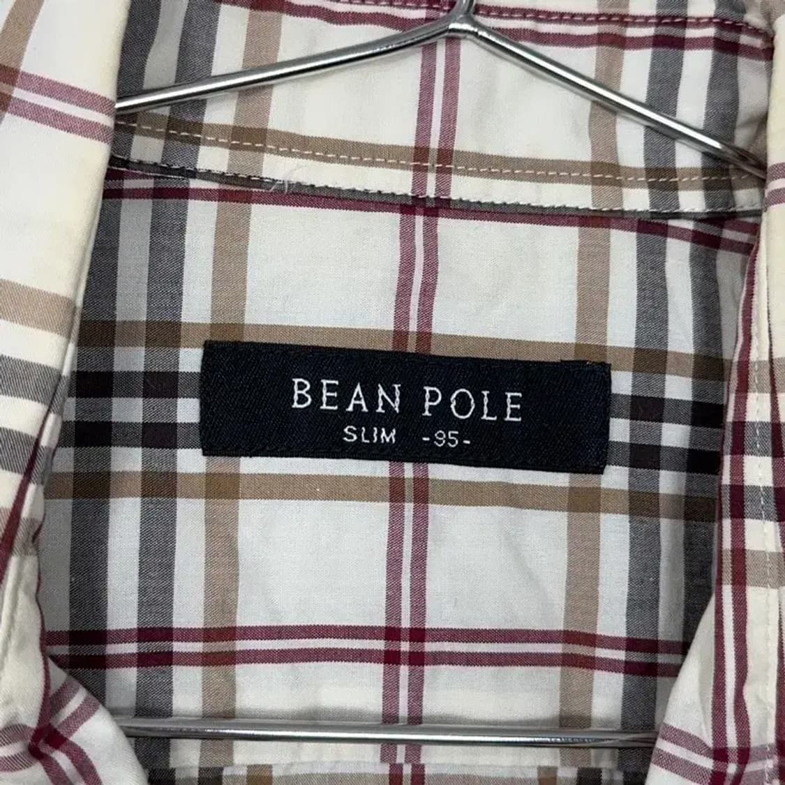 빈폴 로고 체크 반팔 셔츠 95 상품이미지3