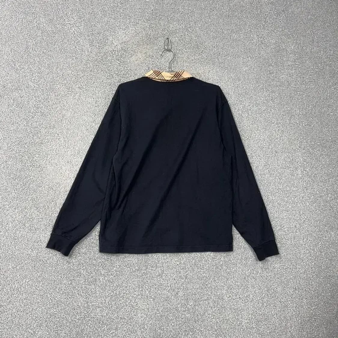 빈폴 남성 캐주얼 체크 카라 긴팔티 100 상품이미지2