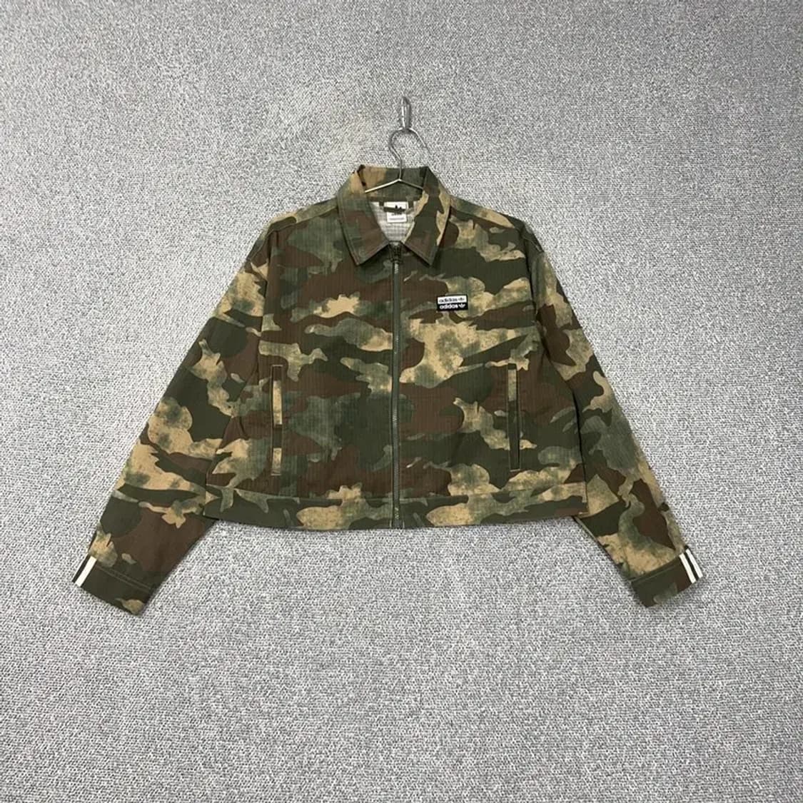 아디다스 카모 립스탑 크롭 집업 자켓 S 상품이미지1