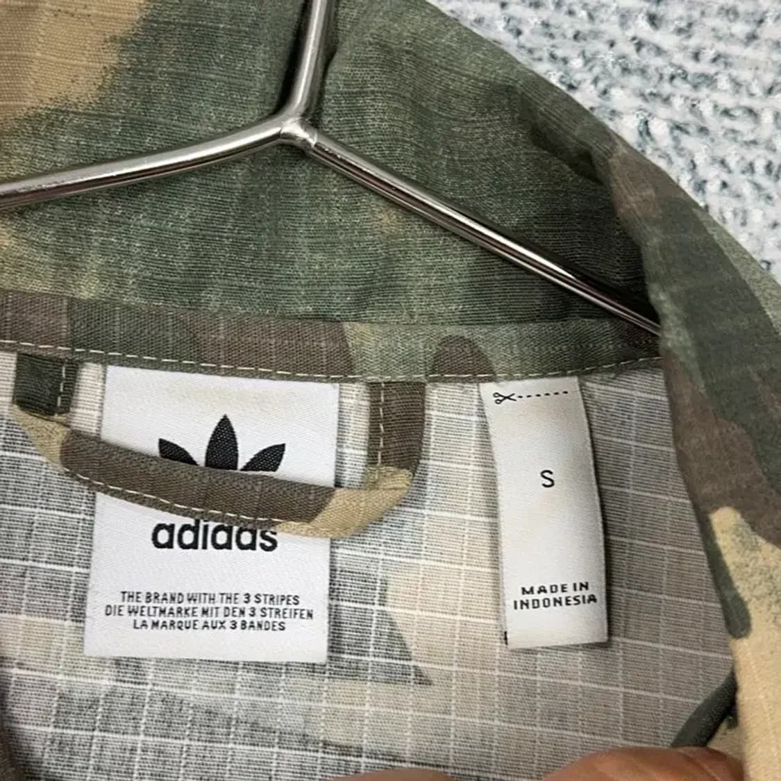 아디다스 카모 립스탑 크롭 집업 자켓 S 상품이미지4