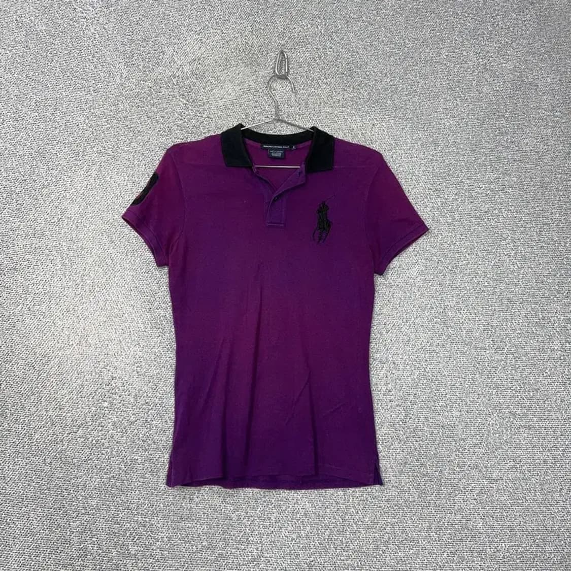 폴로 랄프로렌 골프 빅포니 퍼플 반팔 카라티 S 상품이미지1