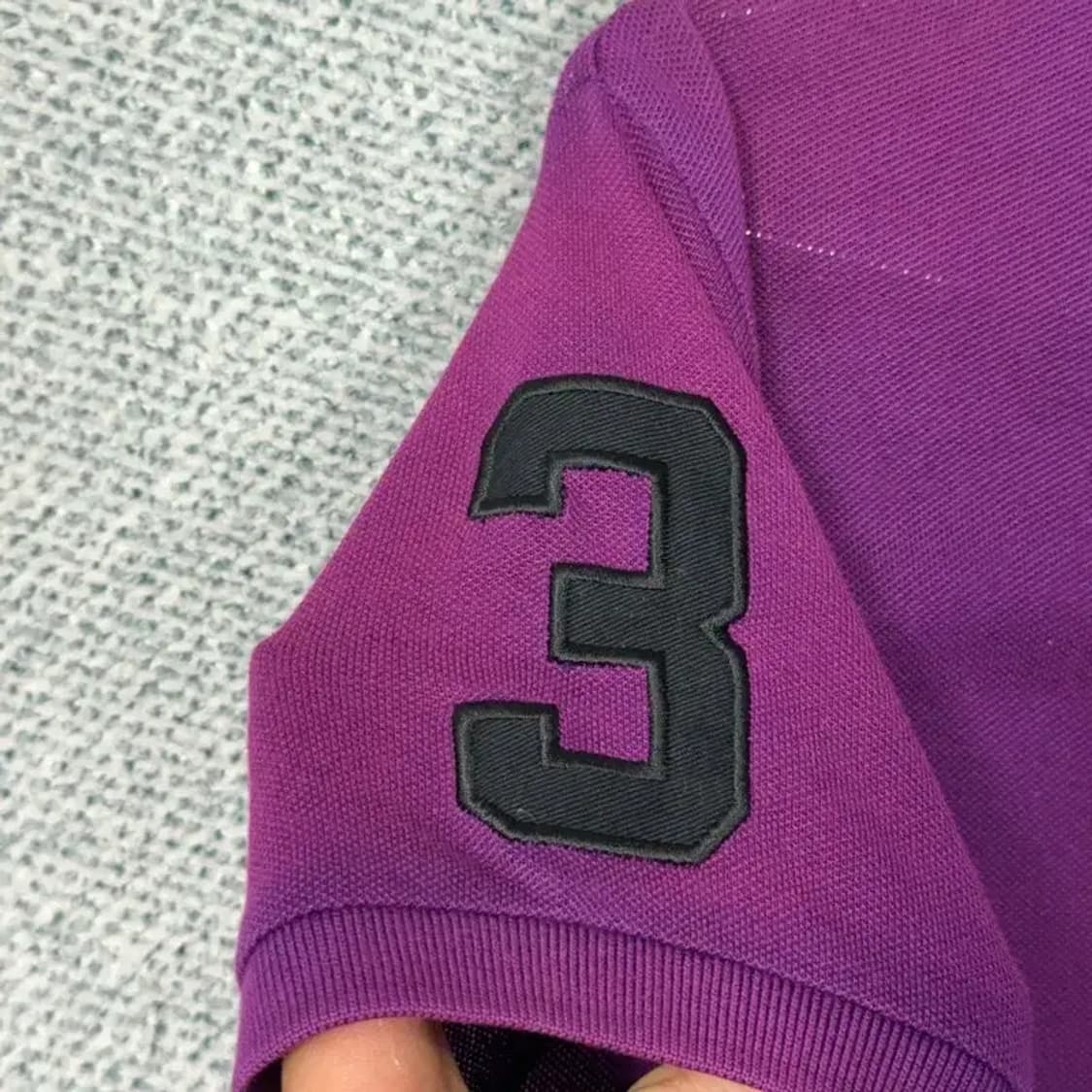 폴로 랄프로렌 골프 빅포니 퍼플 반팔 카라티 S 상품이미지4