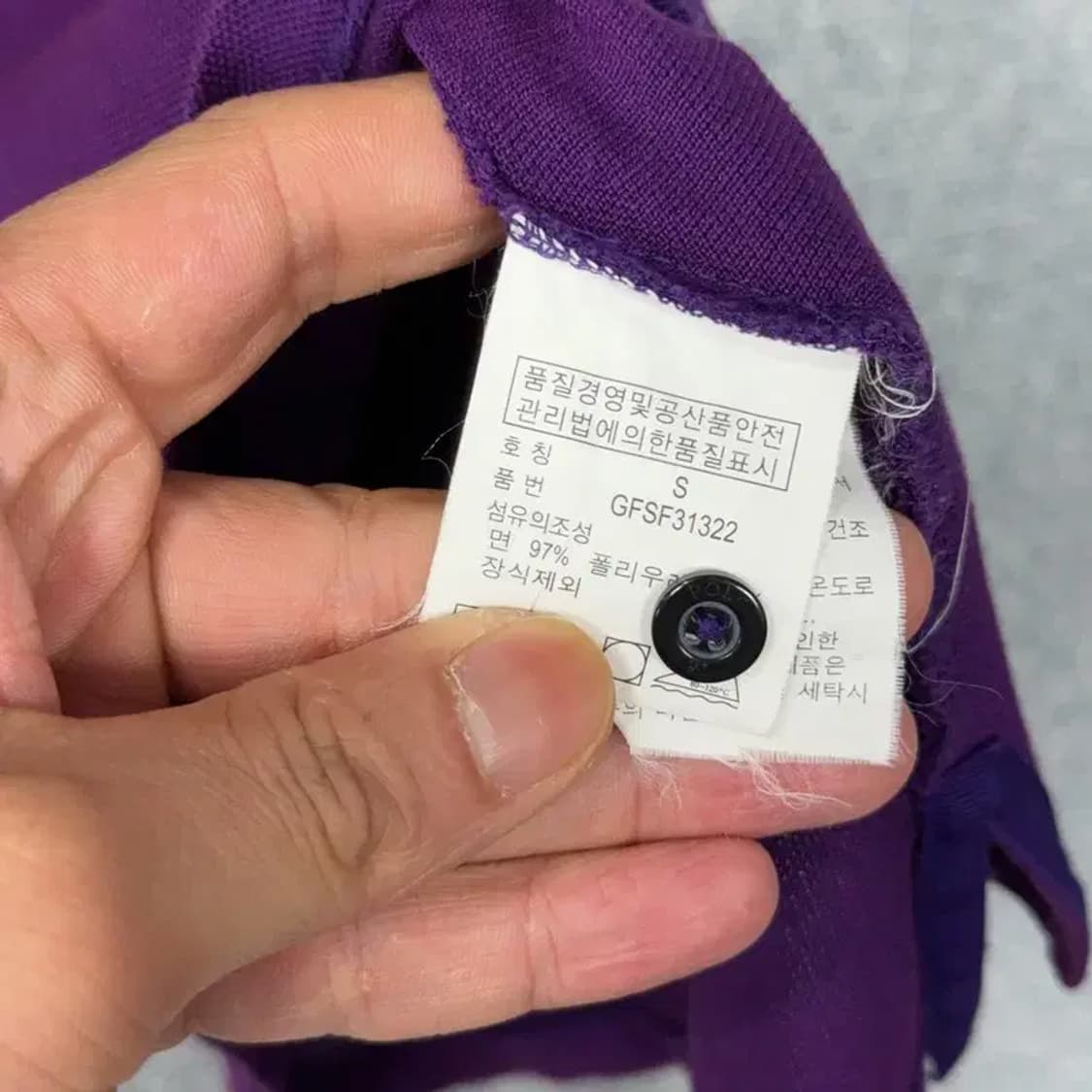 폴로 랄프로렌 골프 빅포니 퍼플 반팔 카라티 S 상품이미지6