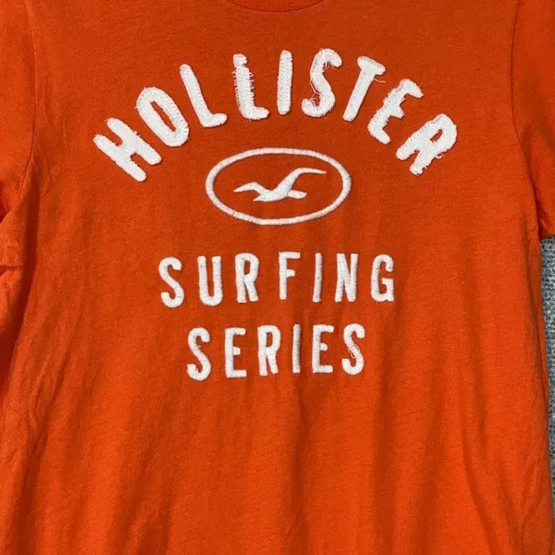 홀리스터 프린팅 오렌지 반팔티 S 상품이미지3