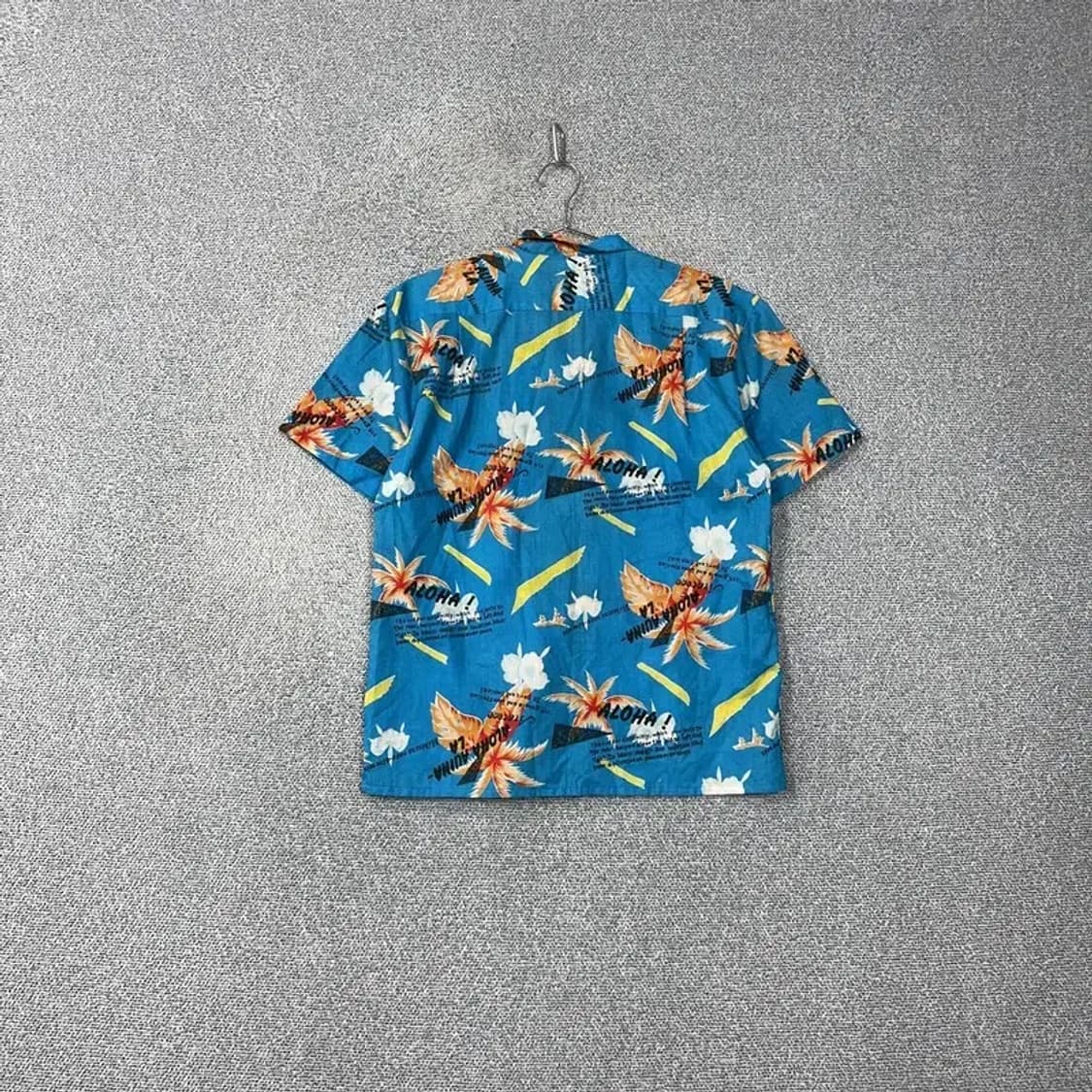 트로피칼 하와이안 블루 반팔셔츠 M 상품이미지2
