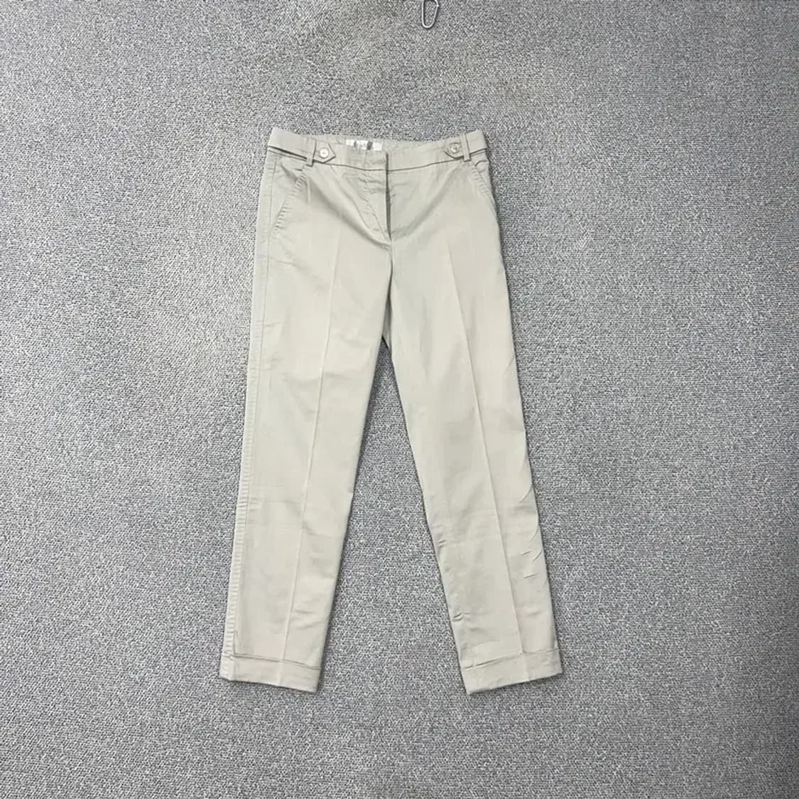 막스마라 라이트그레이 코튼 팬츠 26 상품이미지1