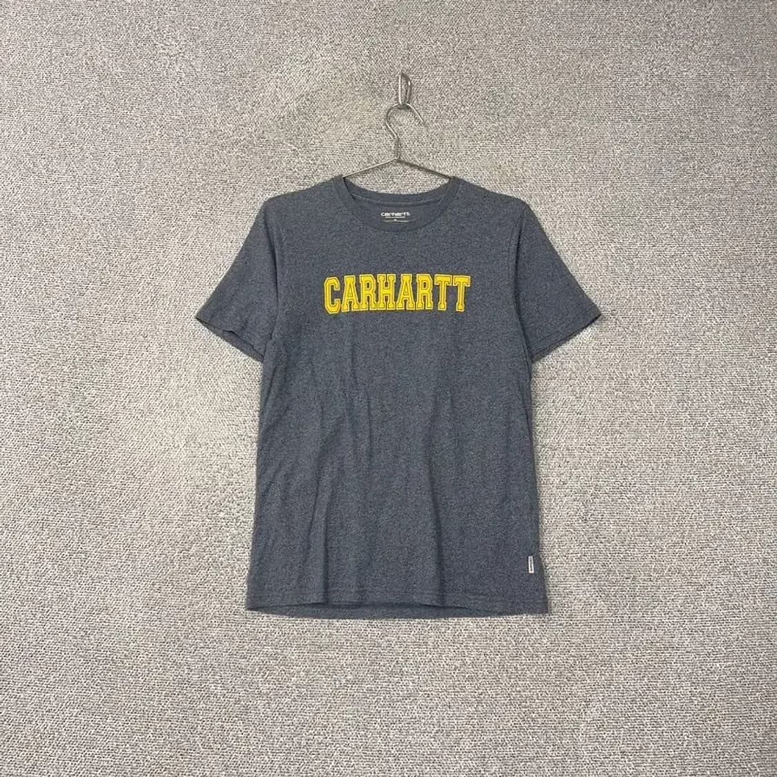 칼하트 옐로우 프린팅 반팔티 s 상품이미지1