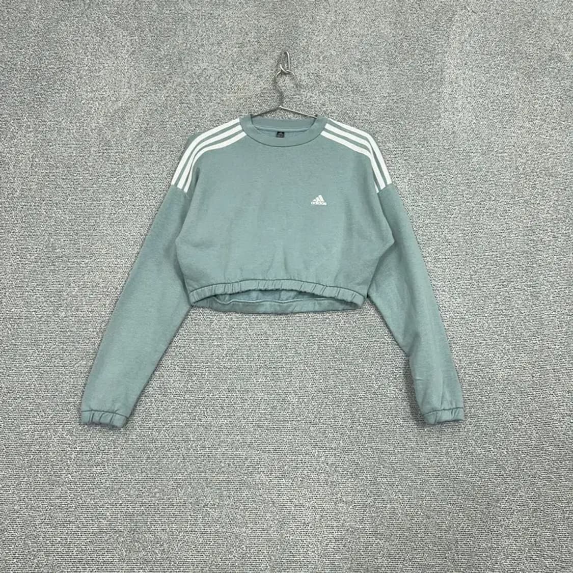 아디다스 민트 삼선 크롭 긴팔티 M 상품이미지1