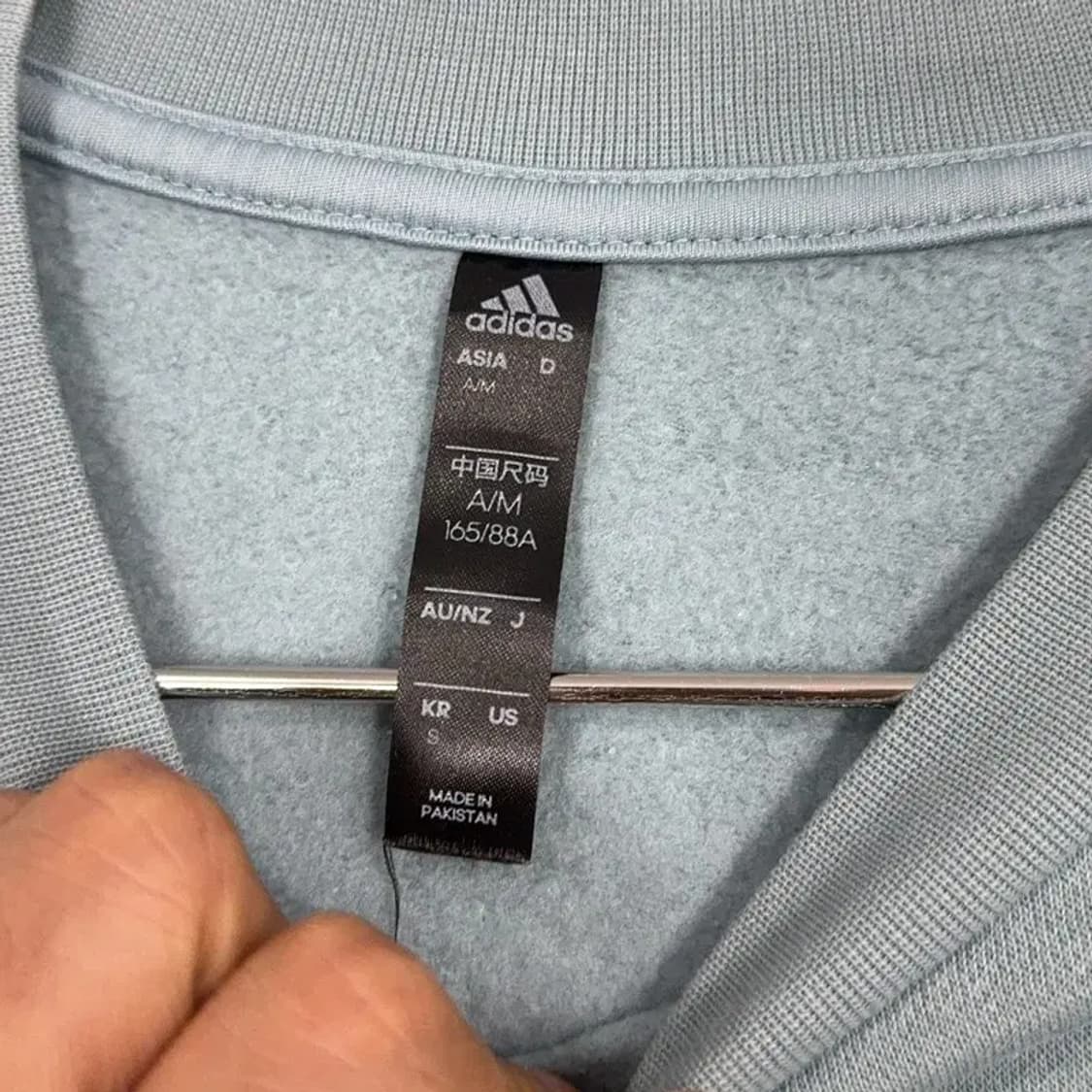 아디다스 민트 삼선 크롭 긴팔티 M 상품이미지3
