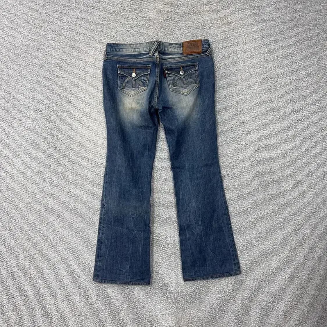 에비수 백로고 워싱 부츠컷 데님팬츠 29 상품이미지2