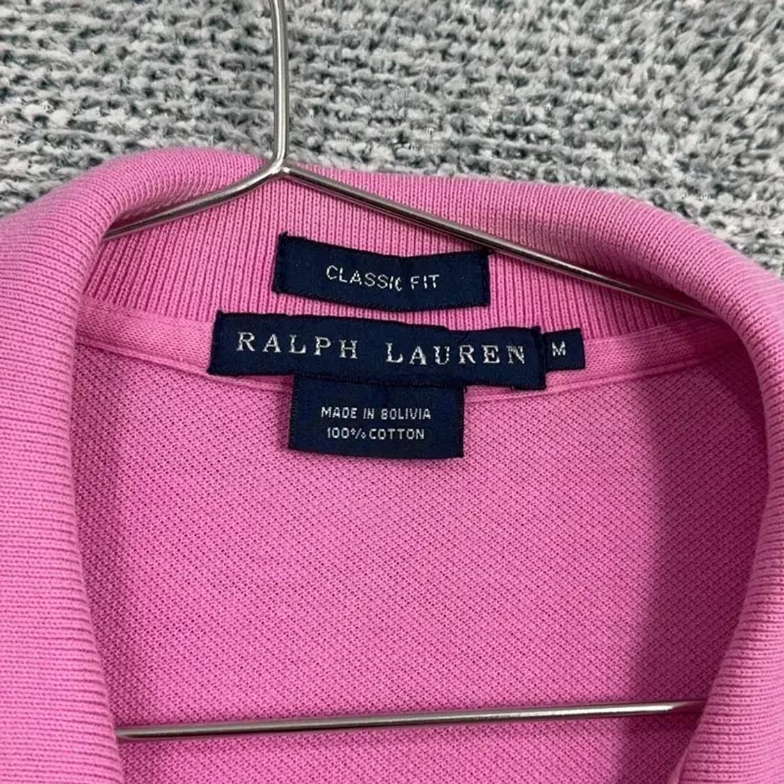 폴로 랄프로렌 핑크 반팔 카라티 M 상품이미지4